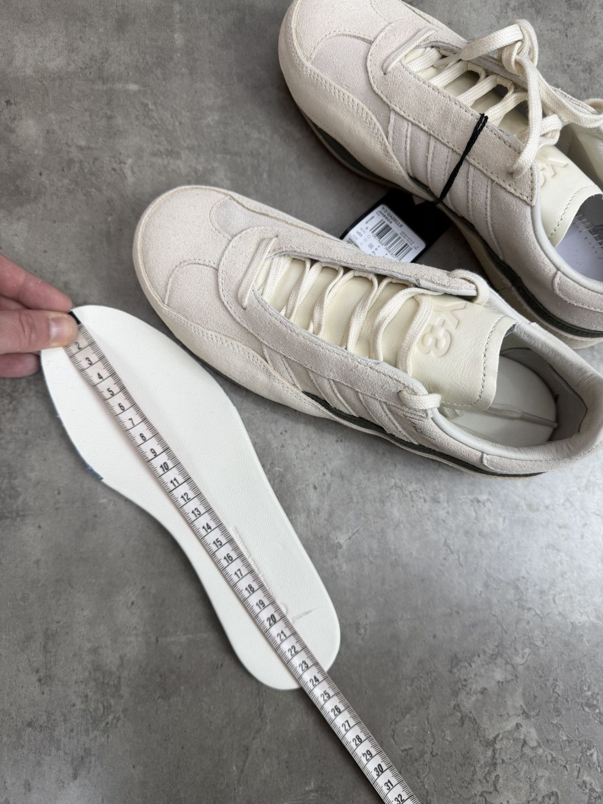 Adidas Adidas Y-3 Gazelle Cream White Sneakers Size 36 2/3 Size US 5.5 / IT 35.5 - 13 Thumbnail