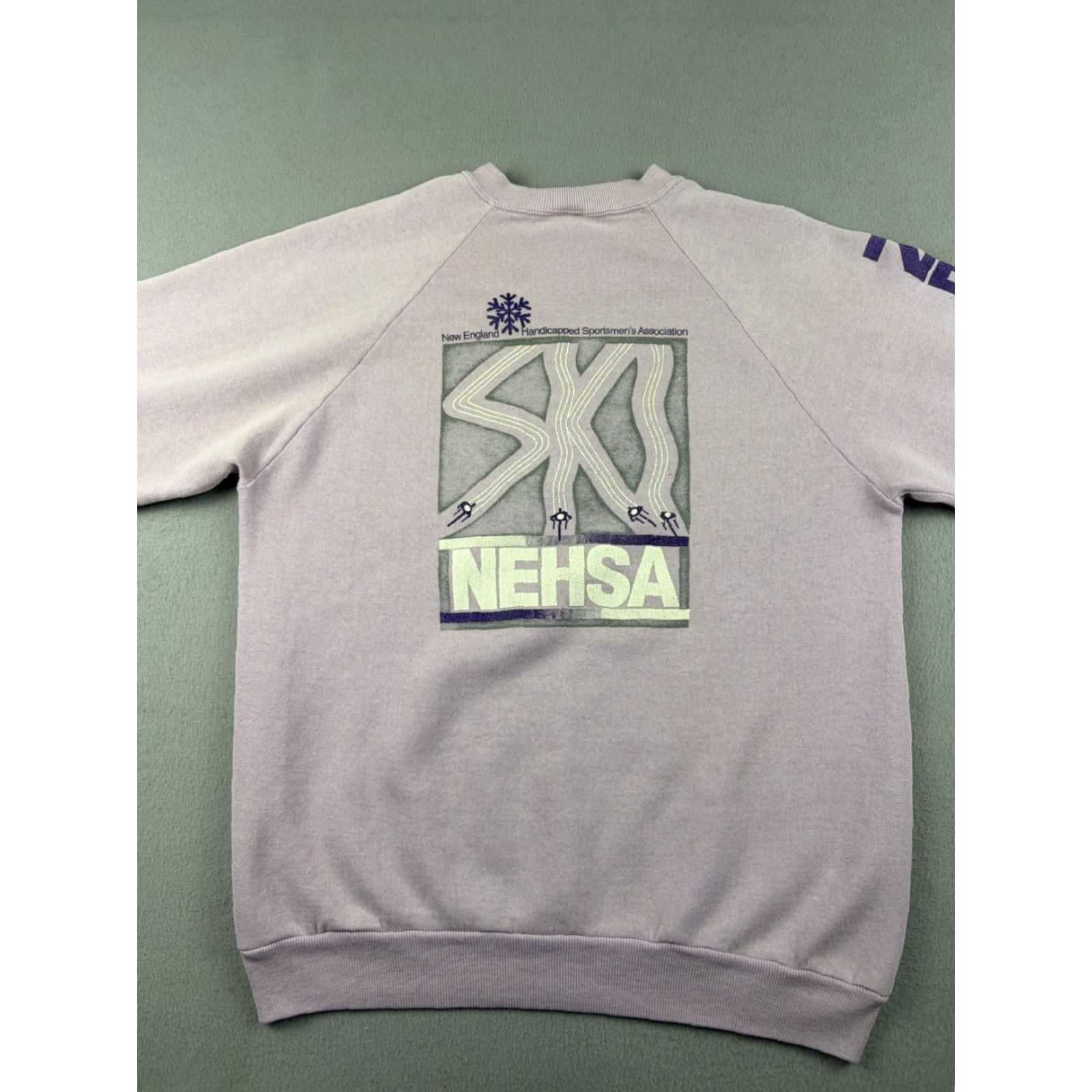 Vintage VINTAGE Sweatshirt Ski Skiing Crewneck Blue L Men Regular Cotton Fleece Logo Pullover Size L Size US L / EU 52-54 / 3 - 4 Thumbnail