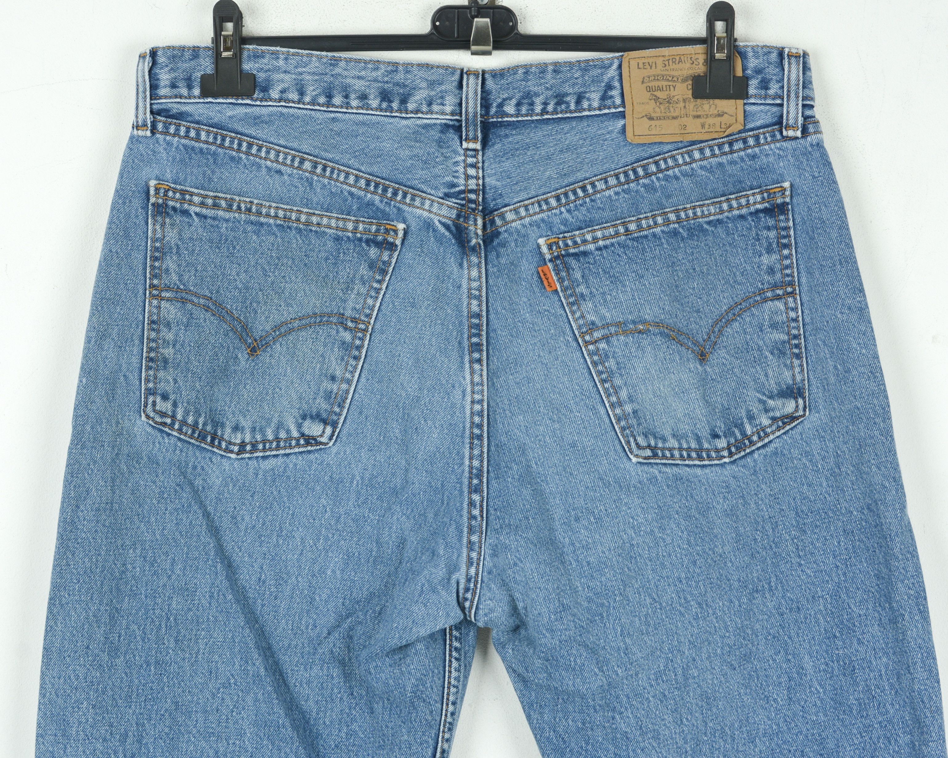 Levi's Orange Tab 615 Men W38 L34 Jeans Denim Pants Split Hems 90s Size US 38 / EU 54 - 4 Thumbnail