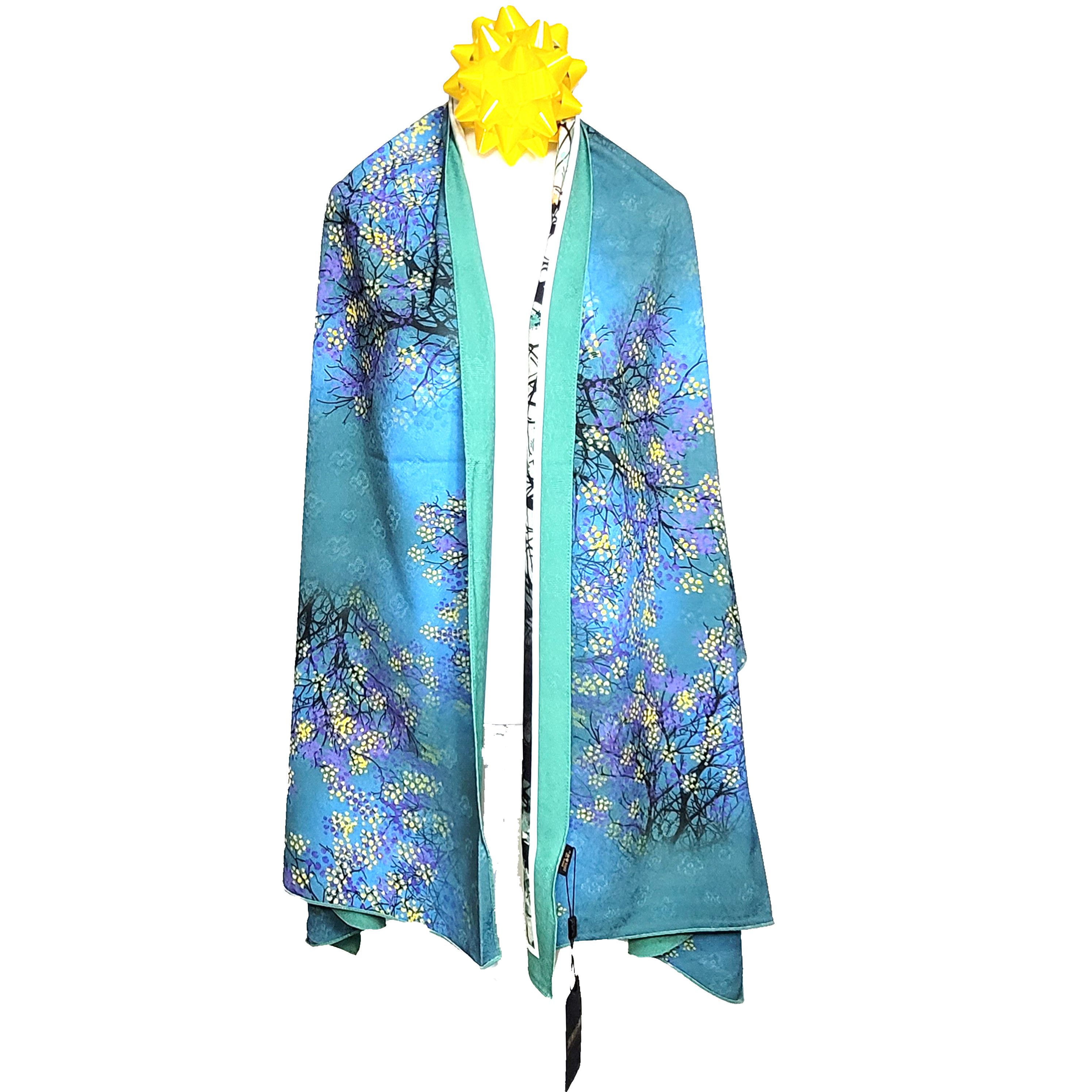 Other Double-Sided Silk Scarf 27"x70" Long Rectangle 3309 Size ONE SIZE - 3 Thumbnail
