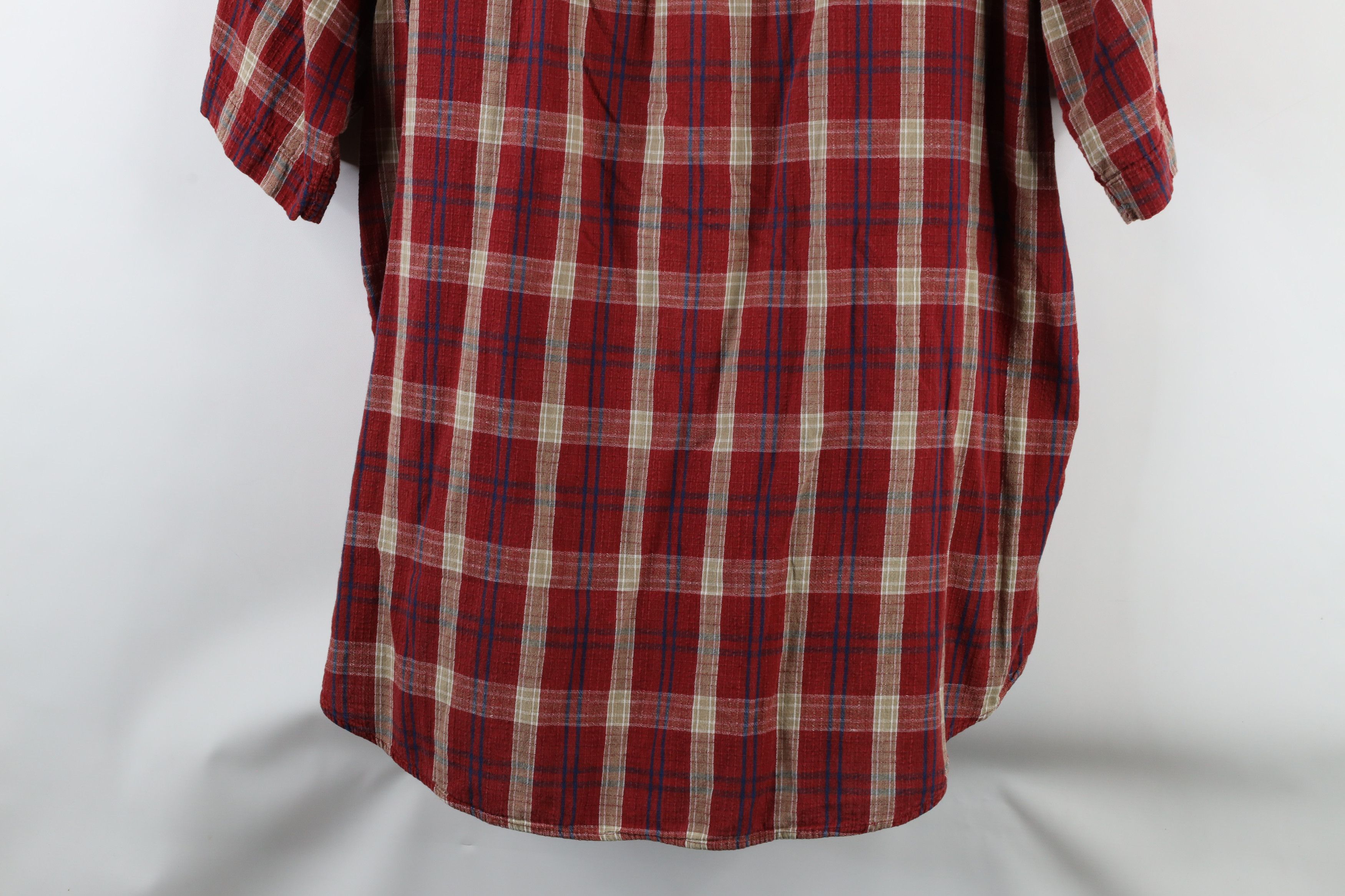 Nautica × Vintage Vintage 90s Nautica Seer Sucker Short Sleeve Button Shirt Size US L / EU 52-54 / 3 - 13 Thumbnail