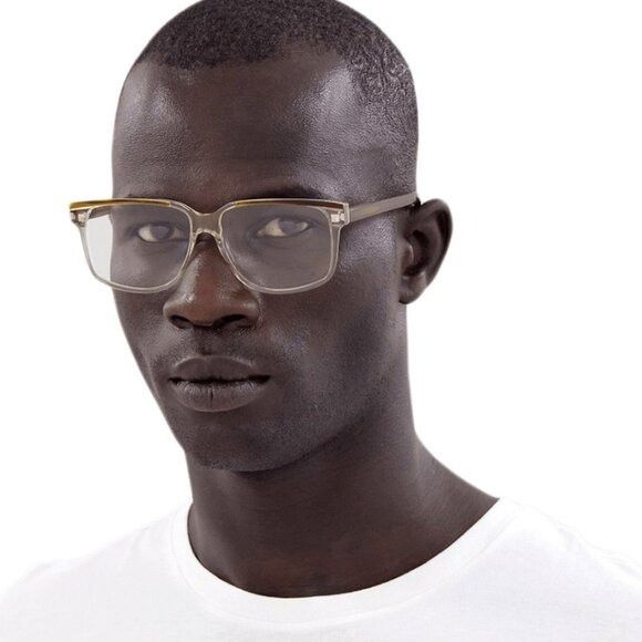 Saint Laurent Paris Saint Laurent SL599OPT 002 Eyeglasses Dark Havana 58mm Size ONE SIZE - 2 Thumbnail