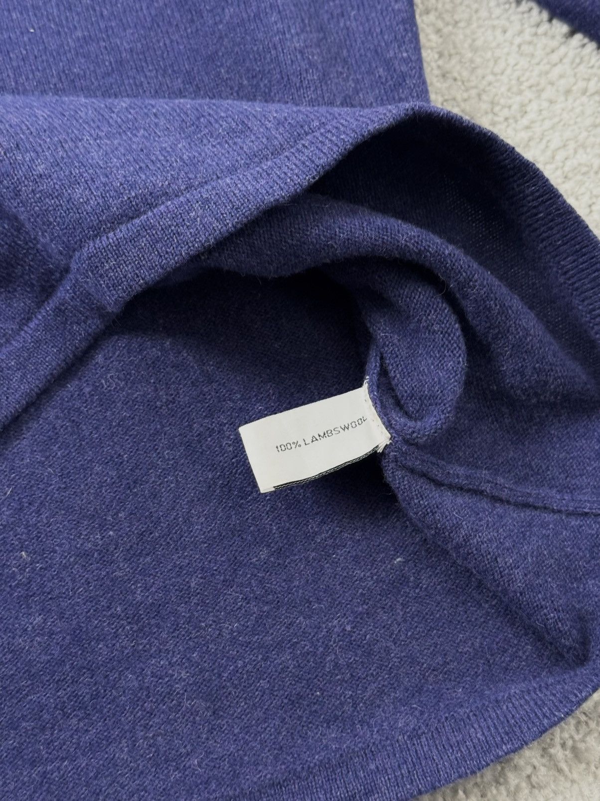 Burberry Burberry Lambswool Pullover Sweater Blue Men’s Size L Size US L / EU 52-54 / 3 - 6 Thumbnail