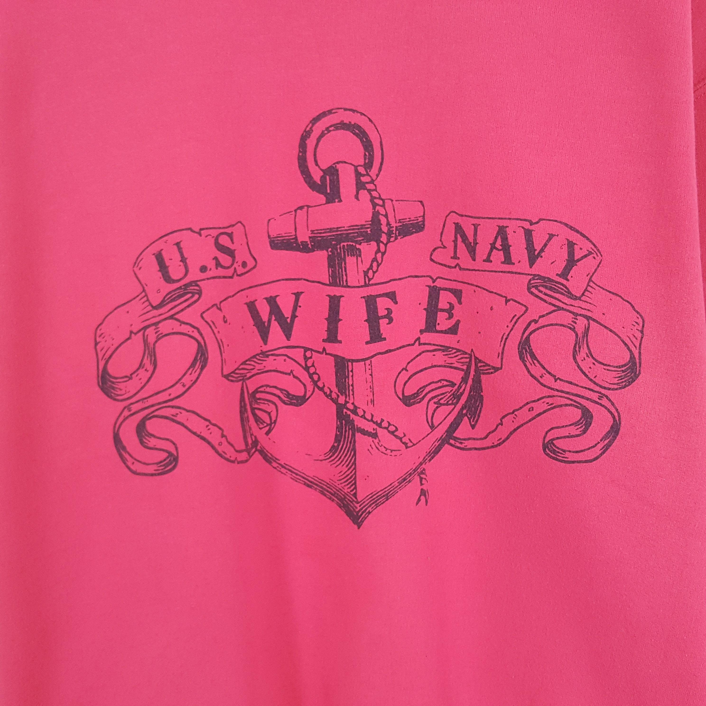 Vintage Vintage U.S Wife Navy Sweatshirt Size US M / EU 48-50 / 2 - 2 Thumbnail