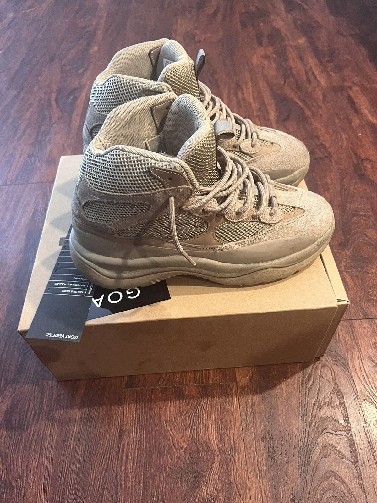 Dessert Tan Yeezy Boots
