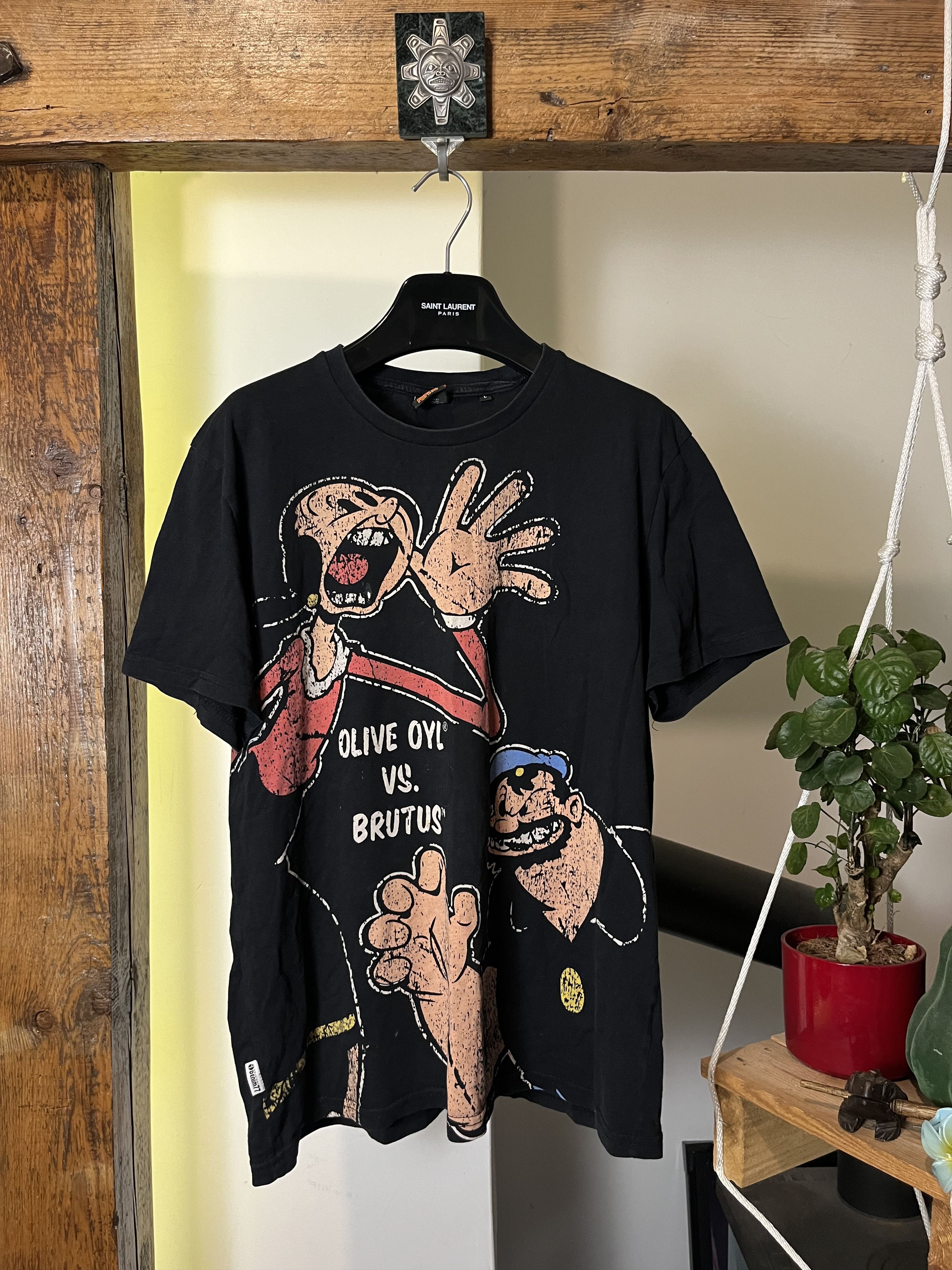 Cartoon Network × Universal Studios × Vintage Vintage Popeye Olive Oyl vs Brutus Cartoon Network Movie Tee Size US L / EU 52-54 / 3 - 1 Thumbnail