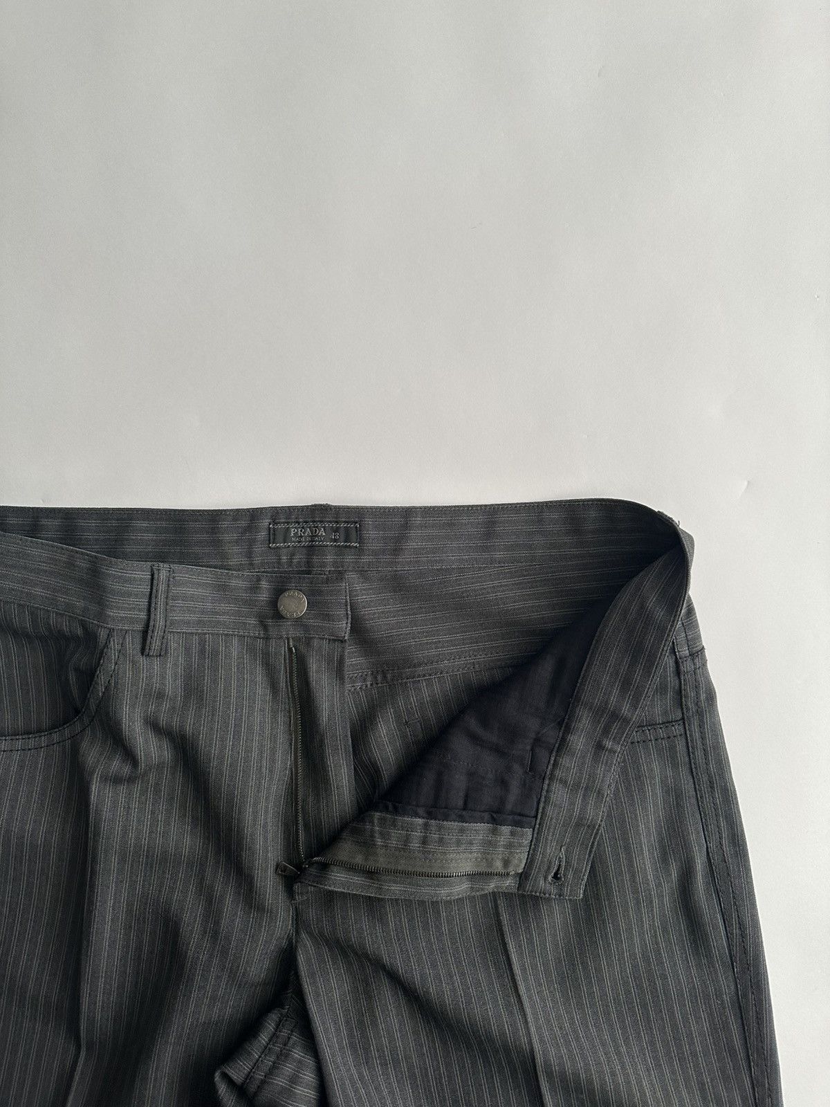 Prada Prada Early 2000’s 5 Pocket Striped Wool Pants Size US 32 / EU 48 - 8 Thumbnail