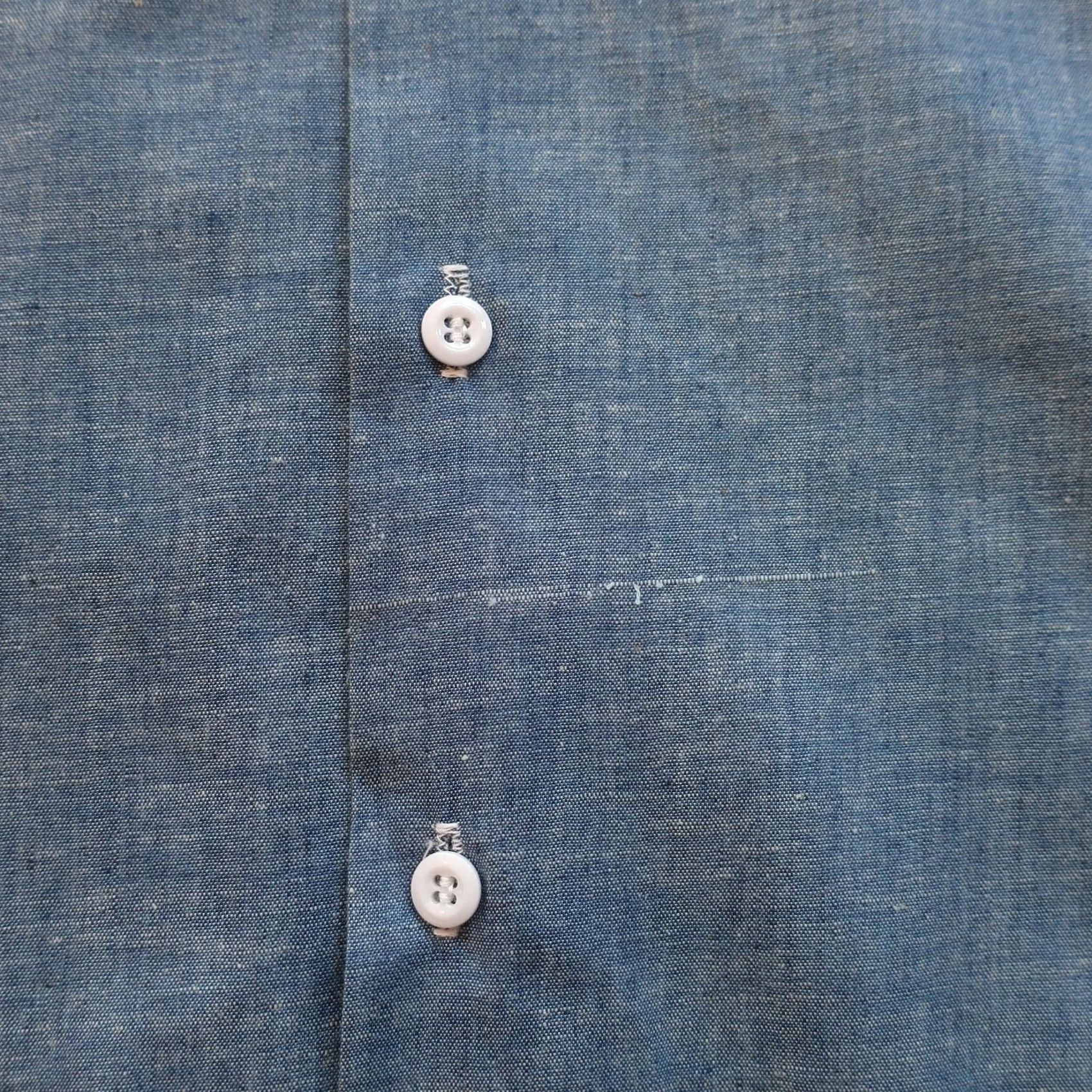 Dickies VINTAGE Dickies Chambray Work Shirt Mens 60s Size 15 Blue Button-Up Size US M / EU 48-50 / 2 - 4 Thumbnail