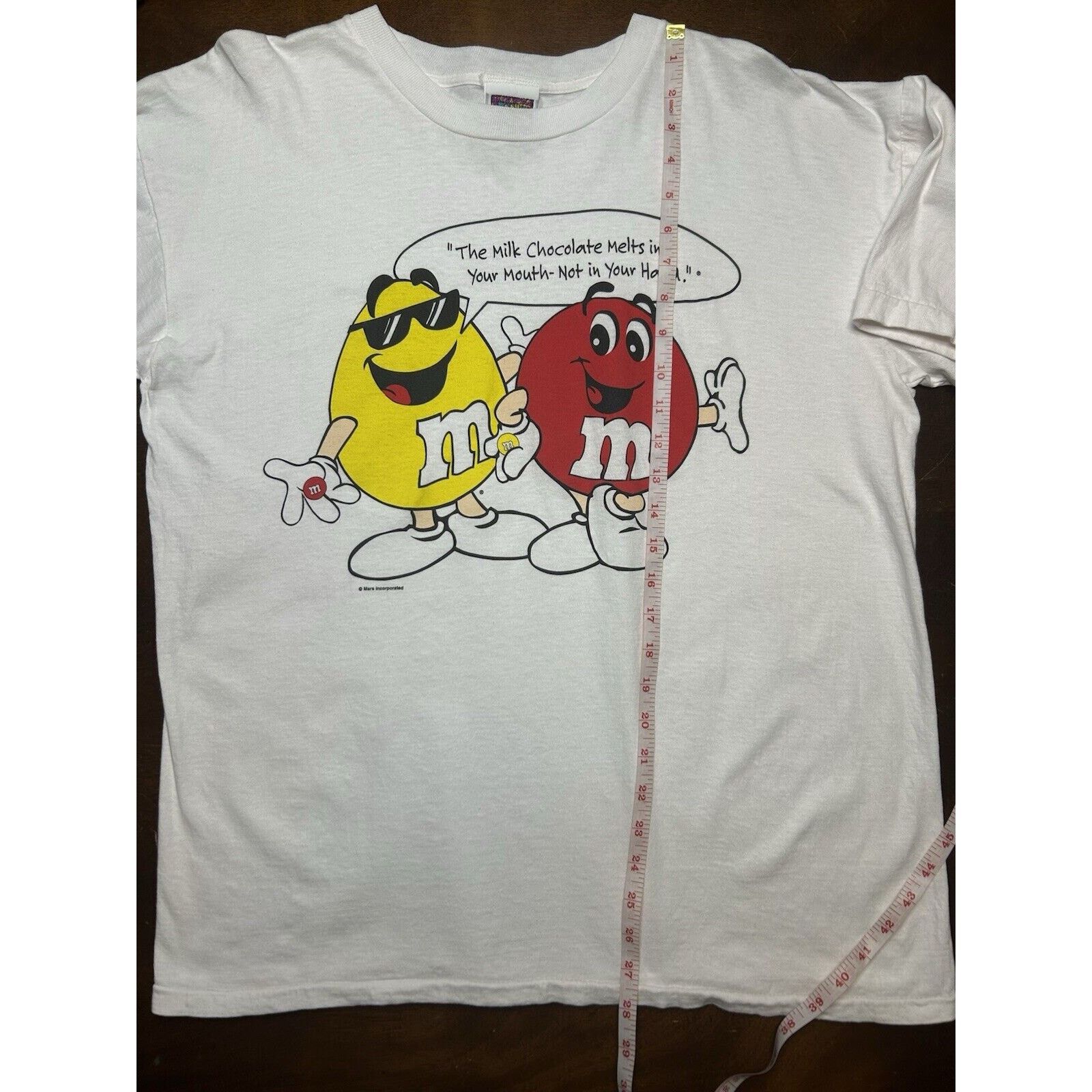 Vintage VTG 80s/90s Mars Inc. M&Ms Melts In Your Mouth Shirt Sz L/XL Size US XL / EU 56 / 4 - 7 Thumbnail