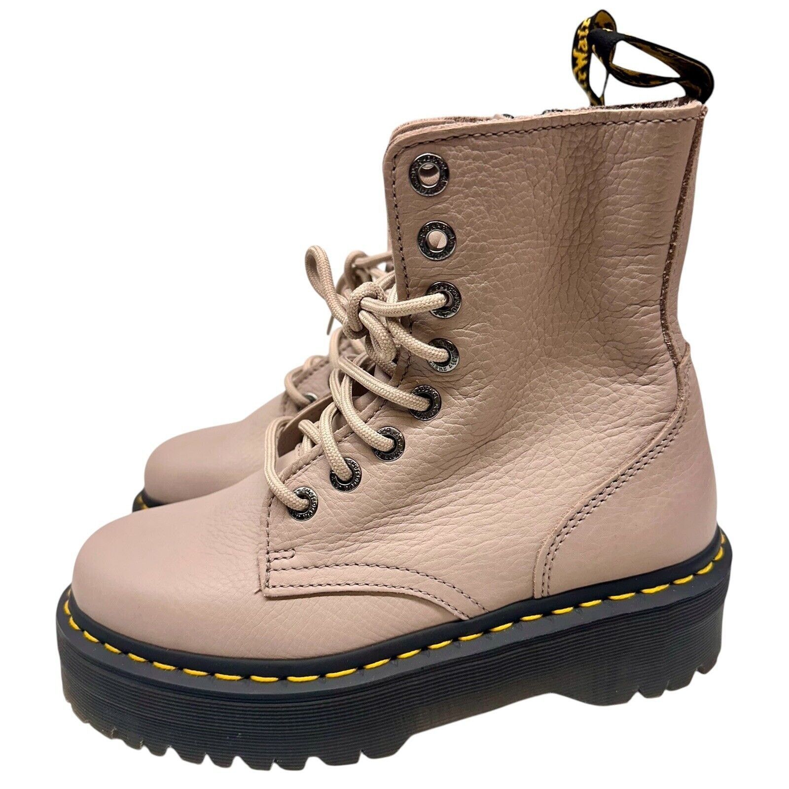 Dr. Martens Dr. Martens Jadon Platform Leather Boot - Taupe US 7 L Size US 7 / IT 37 - 5 Thumbnail
