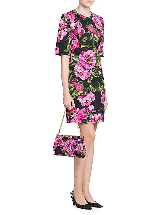 Dolce & Gabbana os11x1225 Size: OS / Marlene Floral Shoulder Bag Multicolor Size ONE SIZE - 2 Thumbnail