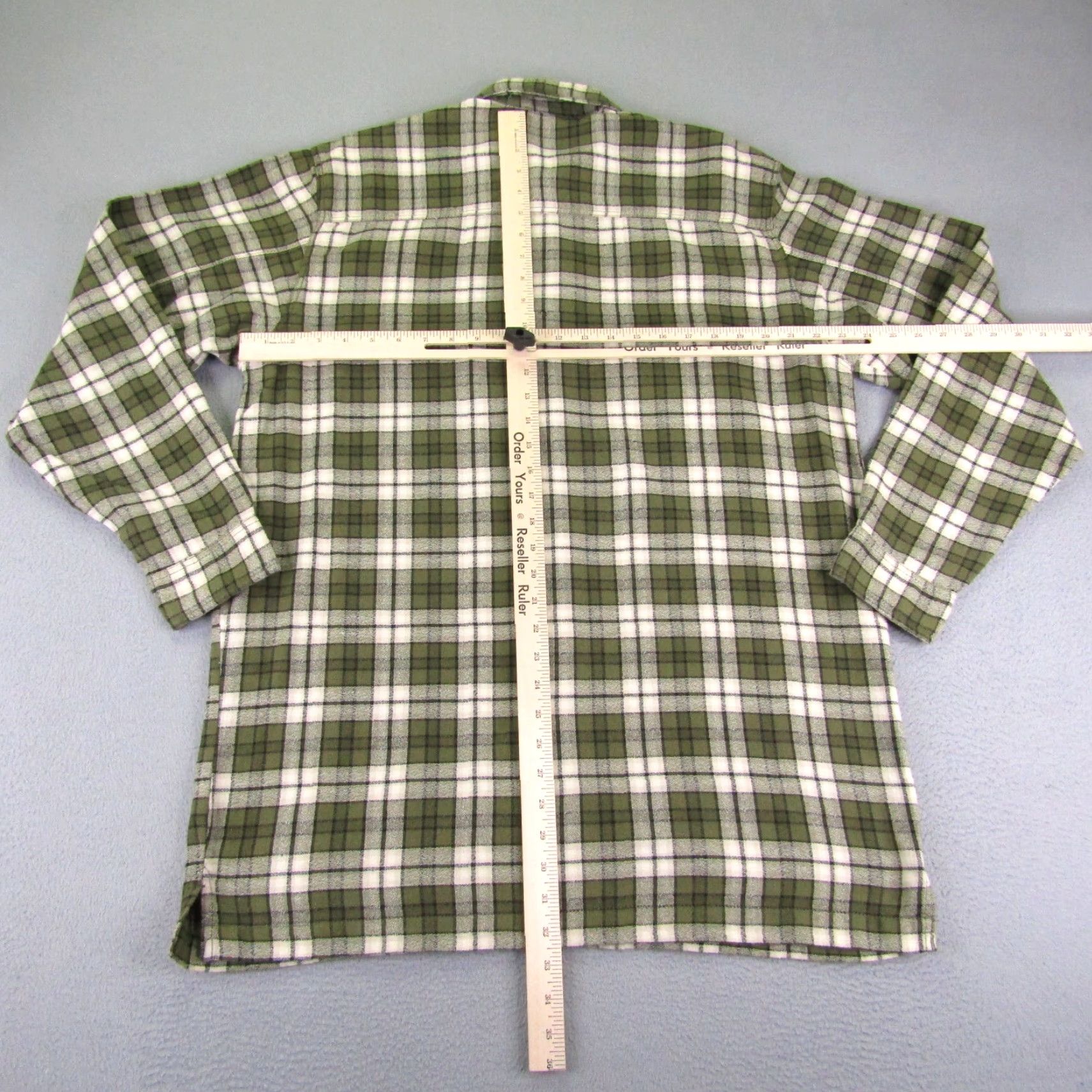 Levi's VINTAGE Levi's Button-Up Shirt Green Plaid Flannel Mens Medium 90s Work Classic Size US M / EU 48-50 / 2 - 5 Thumbnail