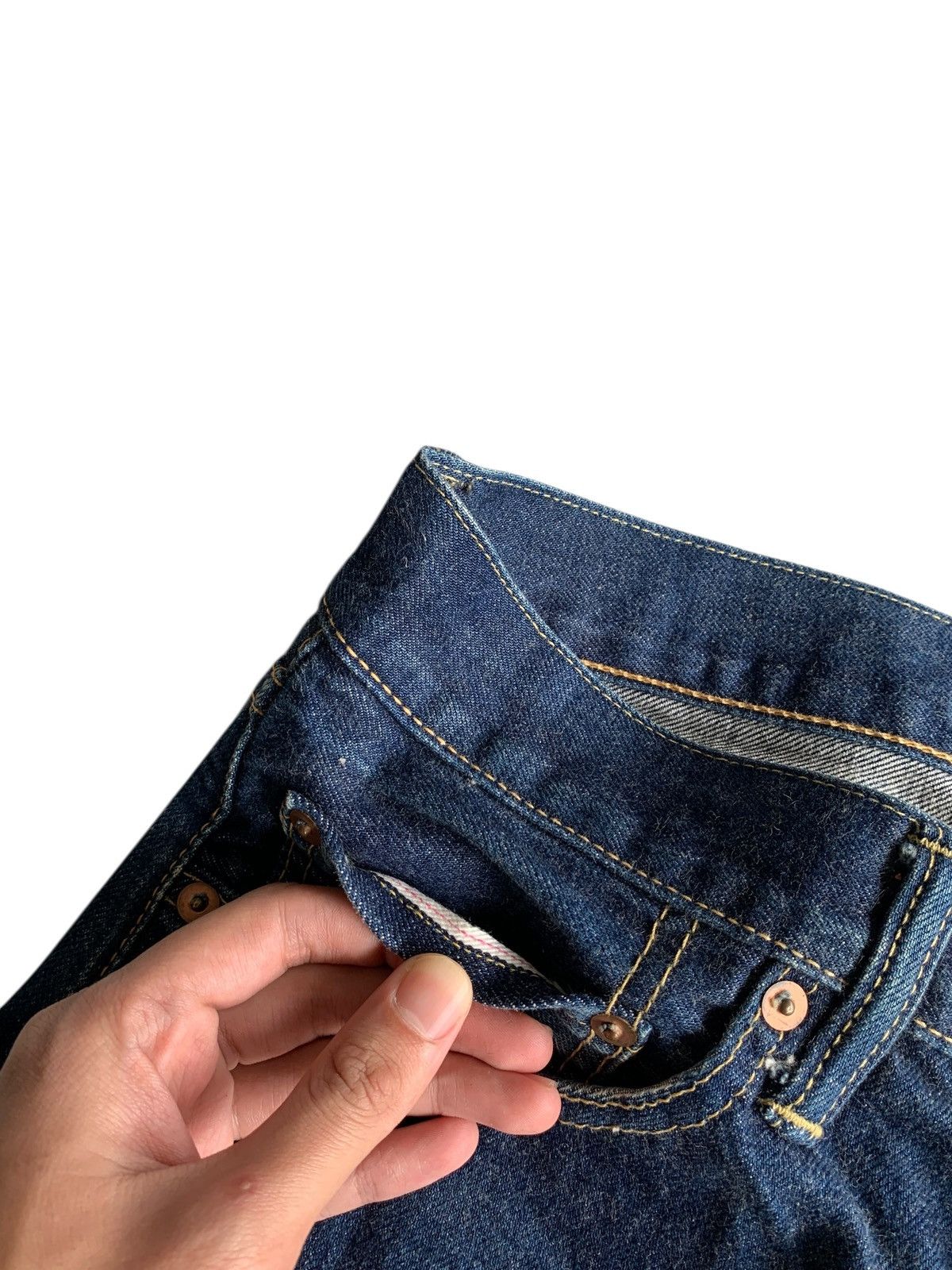 Japanese Brand VINTAGE JAPANESE UNBRAND SELVEDGE RAW DENIM Size US 32 / EU 48 - 11 Thumbnail
