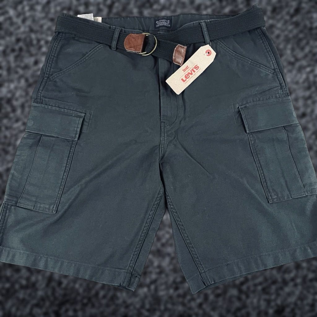 Levi's Levi's Fort Cargo Shorts Men's 40 Green Cargo Pocket Cotton NWT Medium Wash Outfit Casual Outdoors Size US 36 / EU 52 - 1 Thumbnail