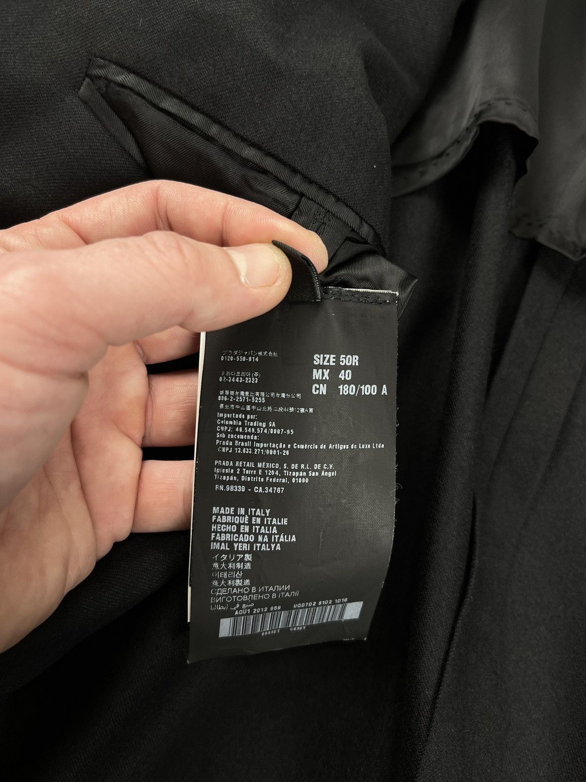 Prada Prada Classic Blazer Jacket Men’s Size 50R - 10 Thumbnail