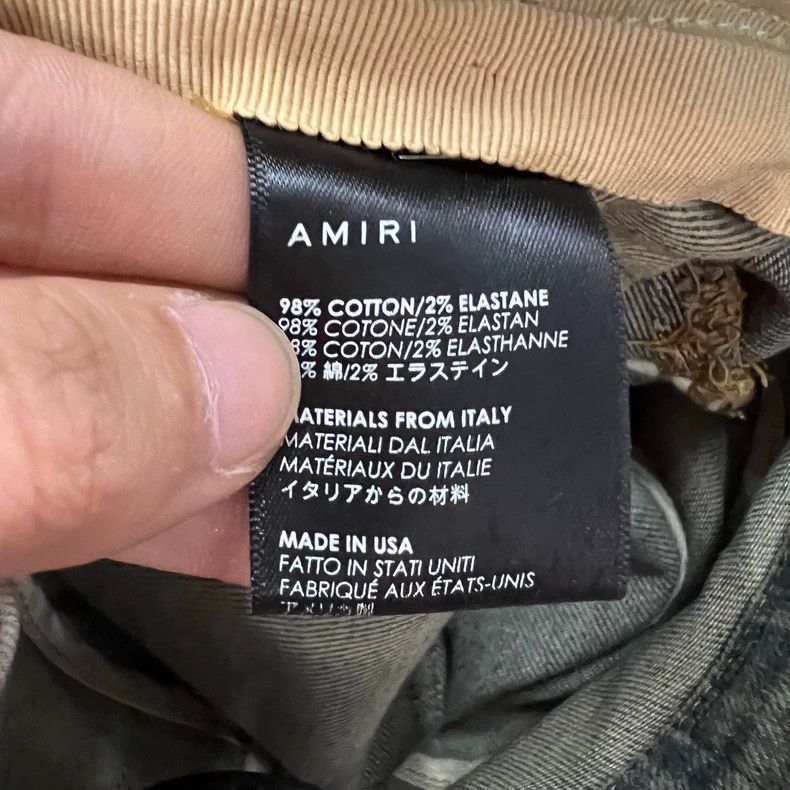 Amiri Amiri Blue Washed Destroyed Trousers Size US 30 / EU 46 - 4 Thumbnail