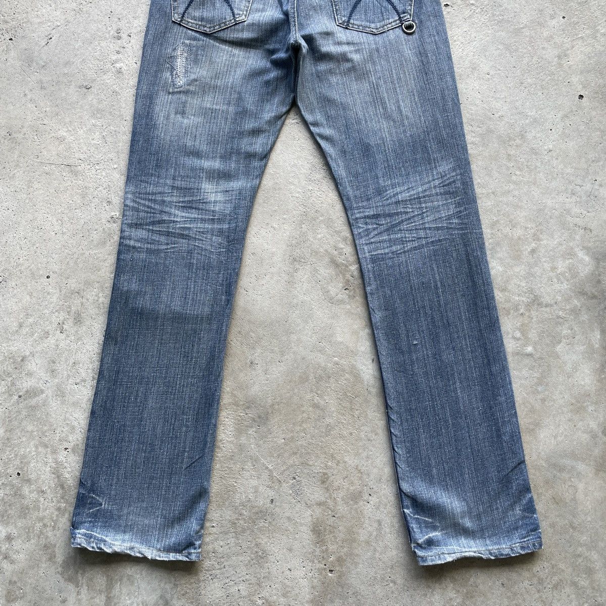 In The Attic Vintage In The Attic Japan Punk Distressed Jeans Faded Pants Size US 33 - 11 Thumbnail