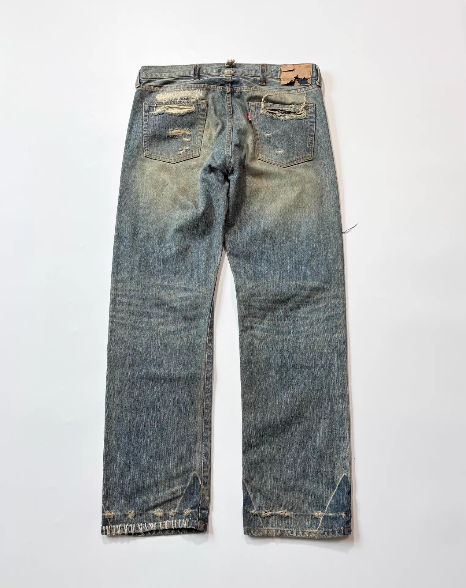 Fashion Victim VICTIM Distressed Patched Washed Jeans M Size US 32 / EU 48 - 5 Thumbnail
