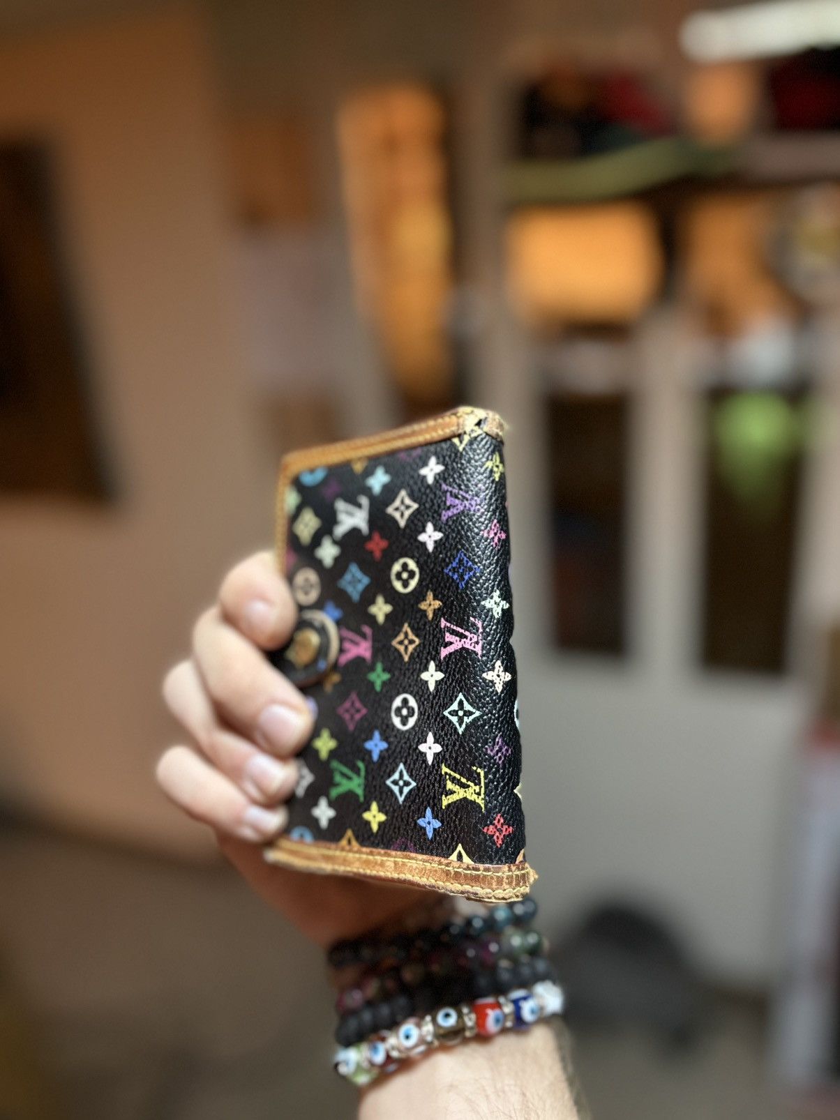 Louis Vuitton × Takashi Murakami Vintage Louis Vuitton Takashi Murakami Multicolr Portefeuile Size ONE SIZE - 4 Thumbnail