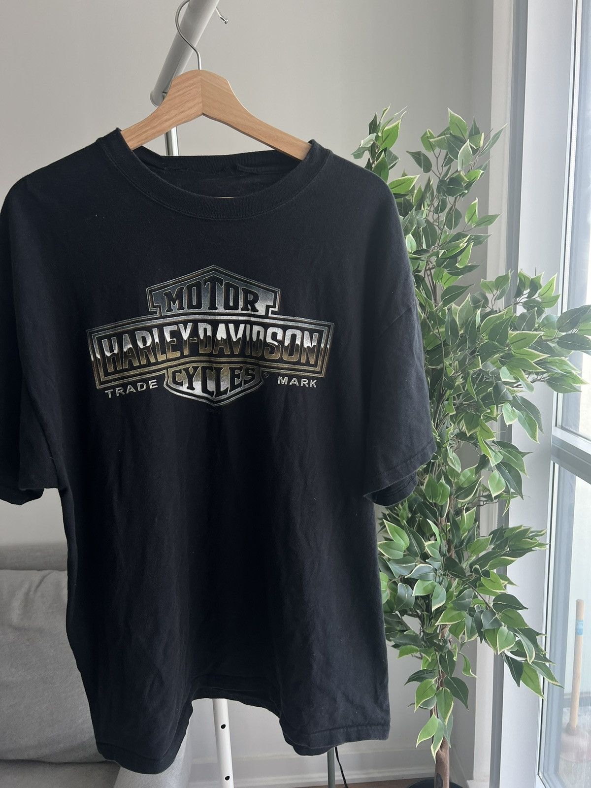 Harley Davidson × Vintage Black Harley Davidson graphic T-shirt Size US M / EU 48-50 / 2 - 1 Thumbnail
