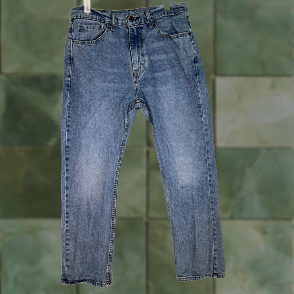 Levi's Levi’s 505 Men’s Jeans 32 x 30 Blue Denim Mid-Rise Straight Leg Jeans Size US 32 / EU 48 - 1 Thumbnail