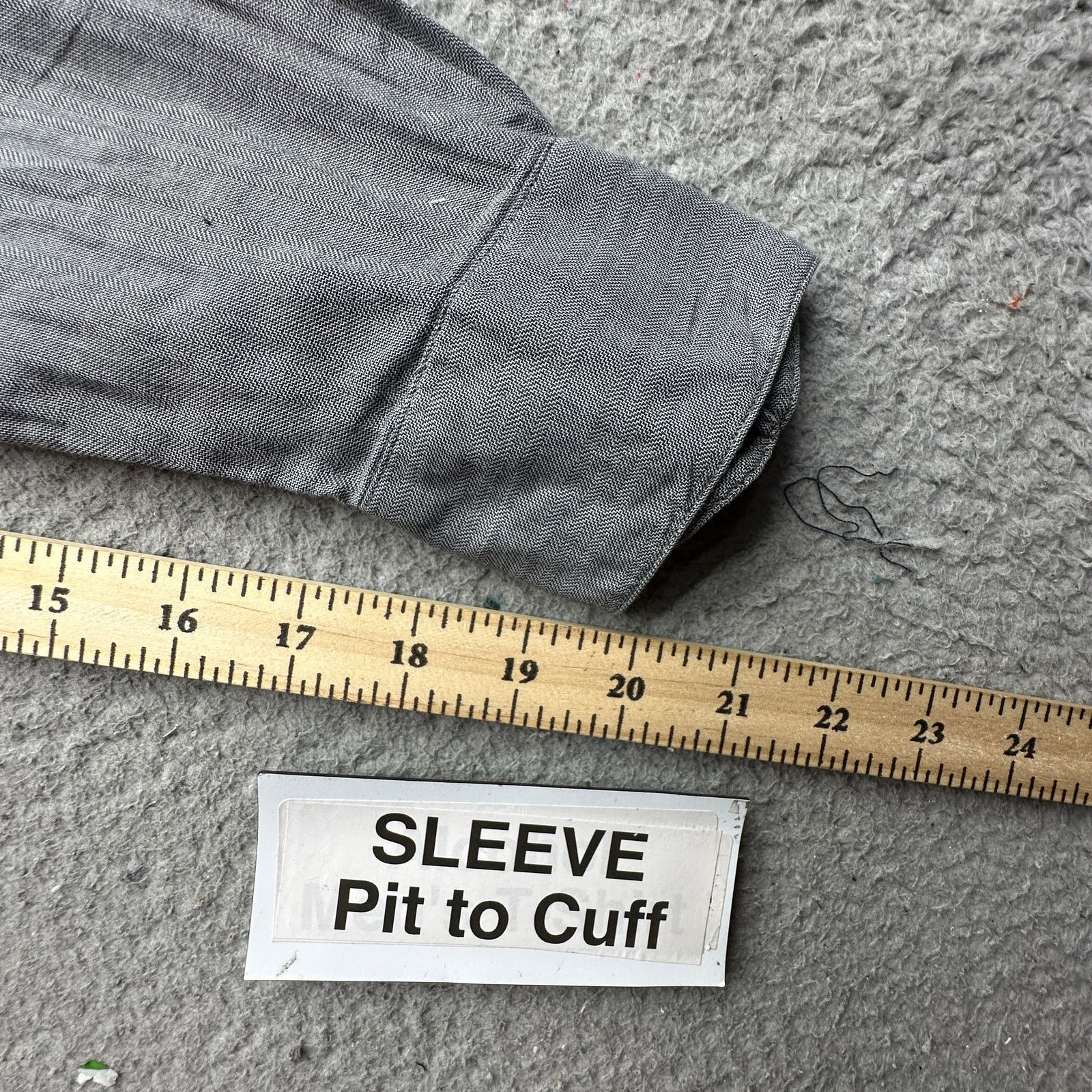 John Varvatos John Varvatos Long Sleeve Button Up Gray Shirt Mens M Size US M / EU 48-50 / 2 - 3 Thumbnail