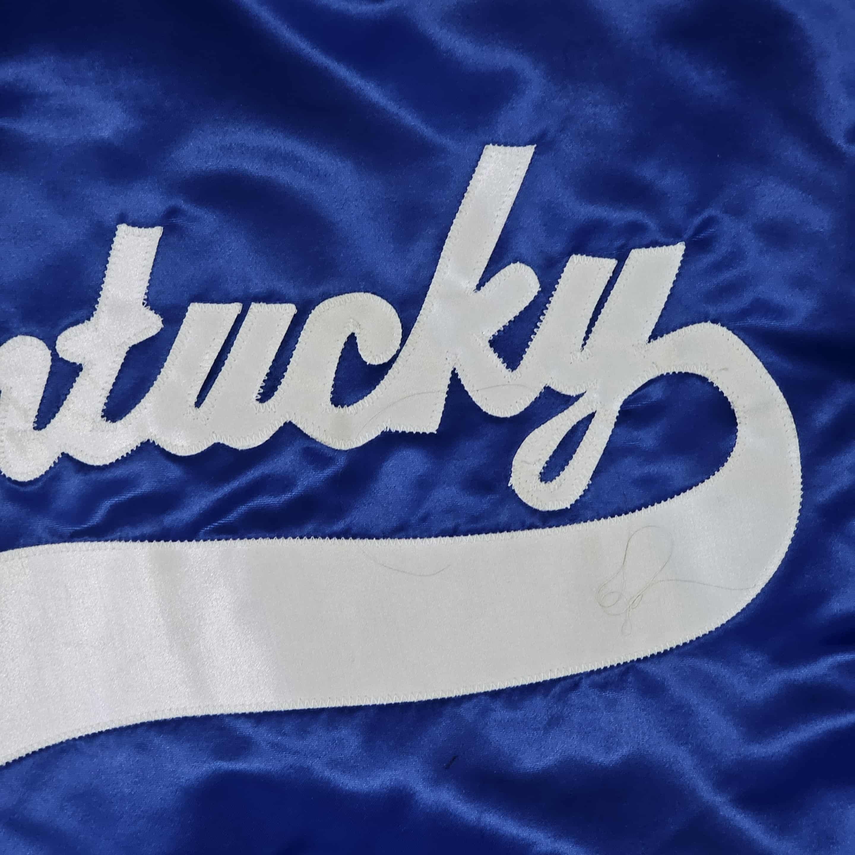 NCAA Kentucky Wildcats Vintage 90s Satin Bomber Jacket Size US XL / EU 56 / 4 - 7 Thumbnail