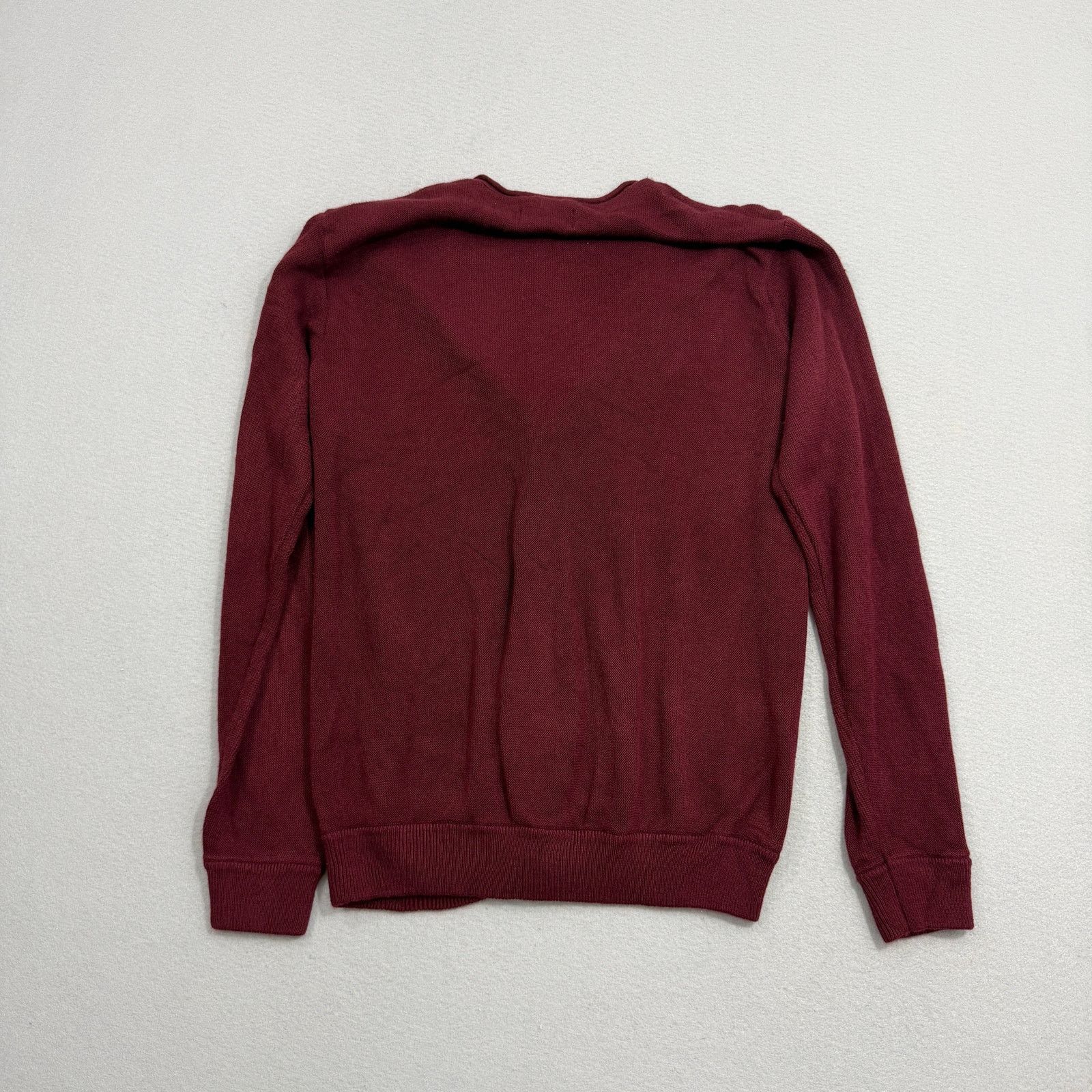 Vintage Vintage Geometric Knit Cardigan Sweater Men's Large Red Size US L / EU 52-54 / 3 - 5 Thumbnail