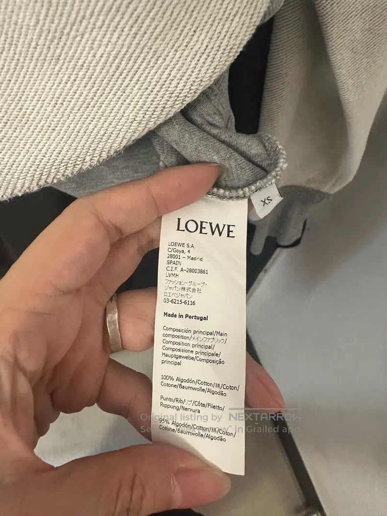 Loewe Loewe Reversible Hoodie Sweatshirt Gray White Size XS / US 0-2 / IT 36-38 - 5 Thumbnail