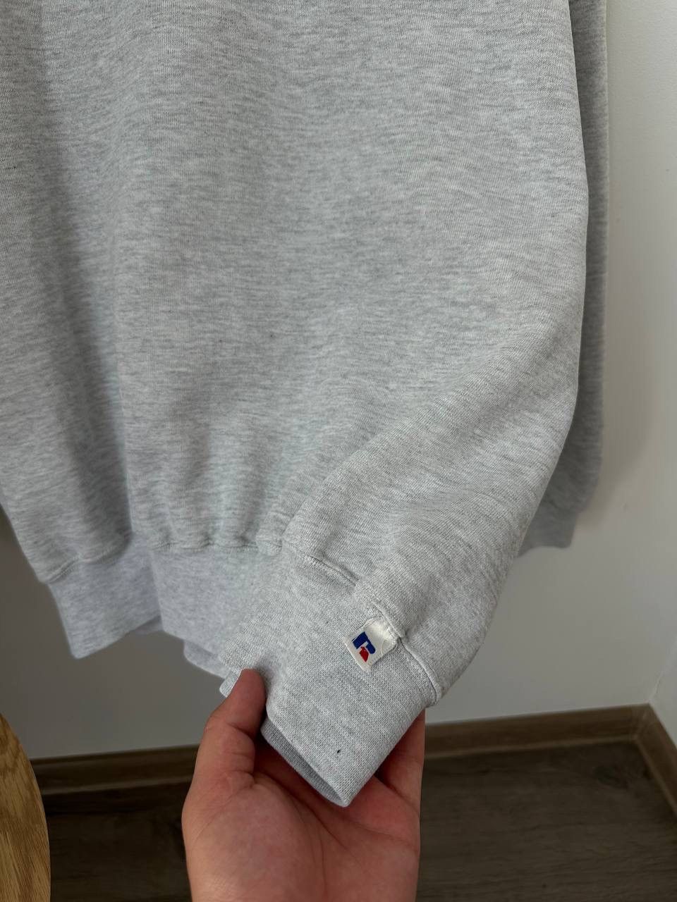 Russell Athletic × Vintage Vintage Russell Athletic USA Gray Baggy Oversized Sweatshirt Size US XL / EU 56 / 4 - 3 Thumbnail