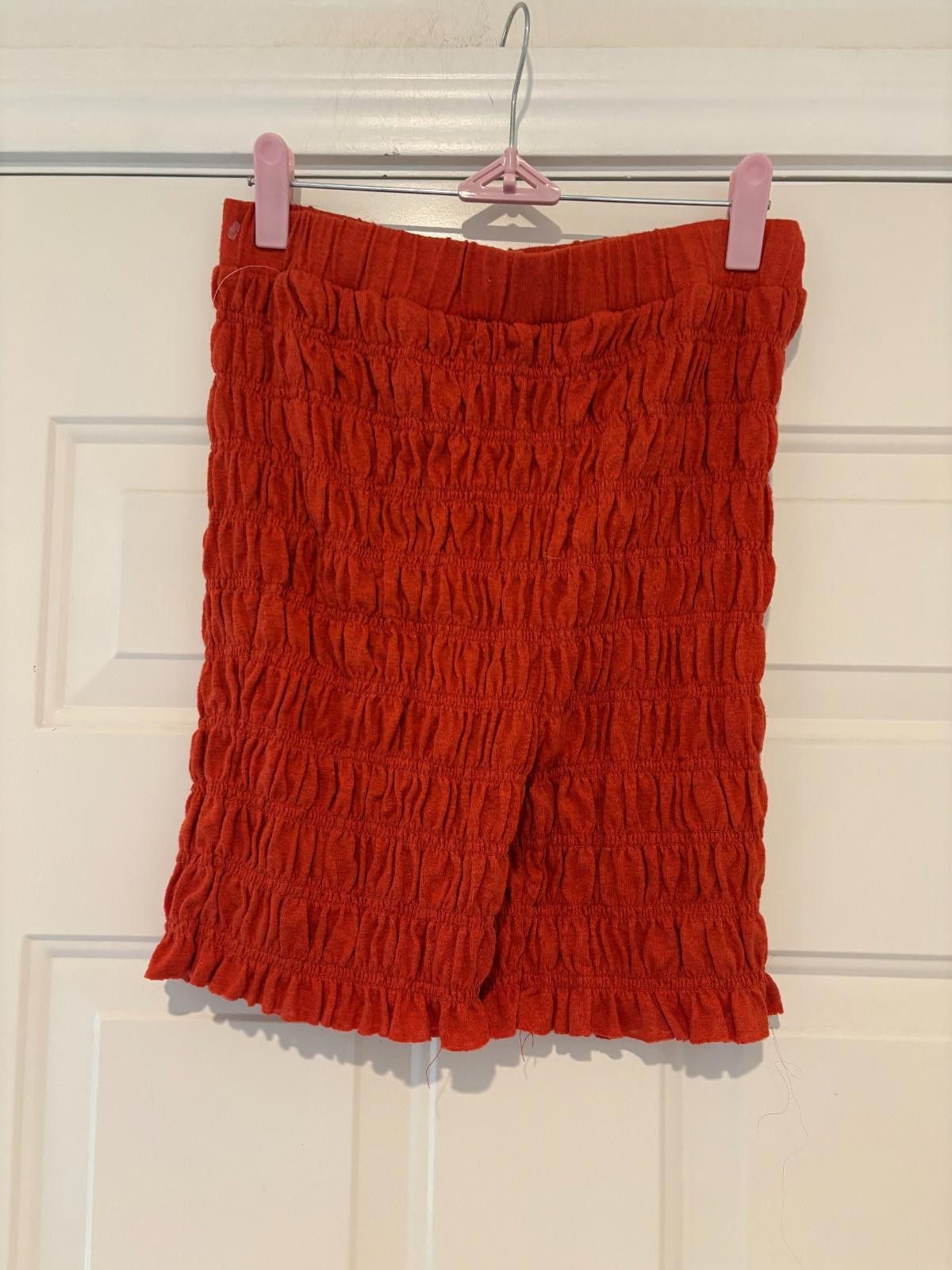 Free People Womens boho Free People Beach stretch orange/red size S #187 Size 28" / US 6 / IT 42 - 2 Thumbnail
