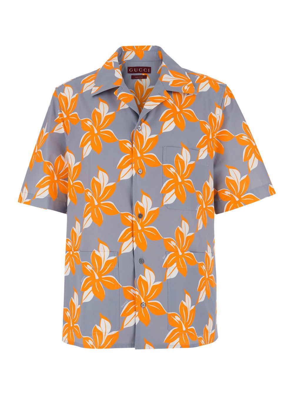 Gucci Multicolor Bowling Shirt with Cuban Collar and All-Over Floral Print in cotton Man Size US M / EU 48-50 / 2 - 1 Thumbnail