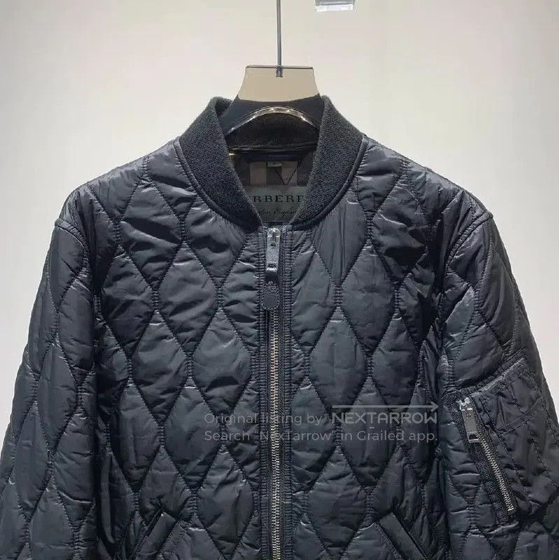 Burberry Burberry Men's Quilted Bomber Jacket in Black. Size US M / EU 48-50 / 2 - 3 Thumbnail