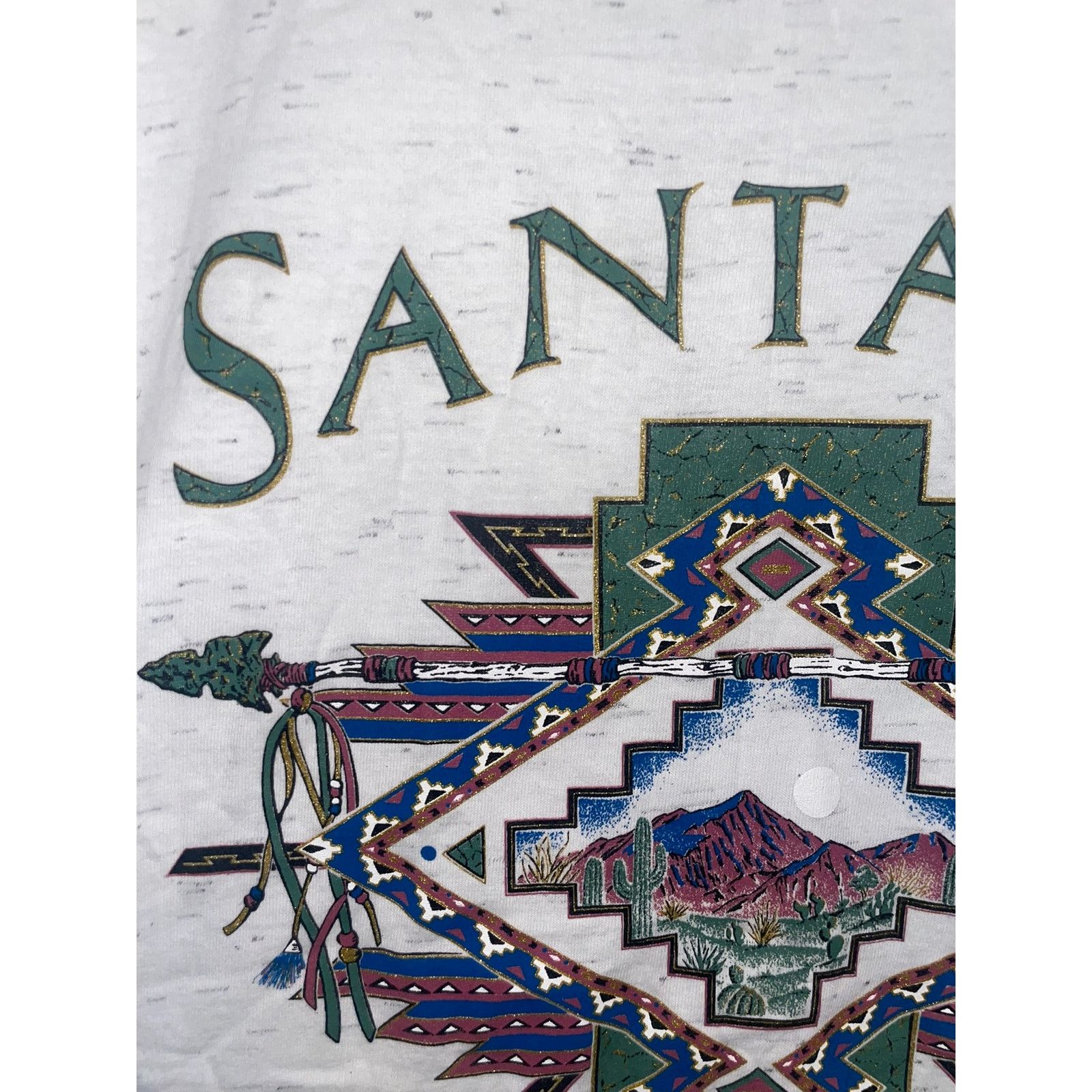 Vintage Vintage Santa Fe New Mexico Nature White Speckled Shirt Size US L / EU 52-54 / 3 - 3 Thumbnail