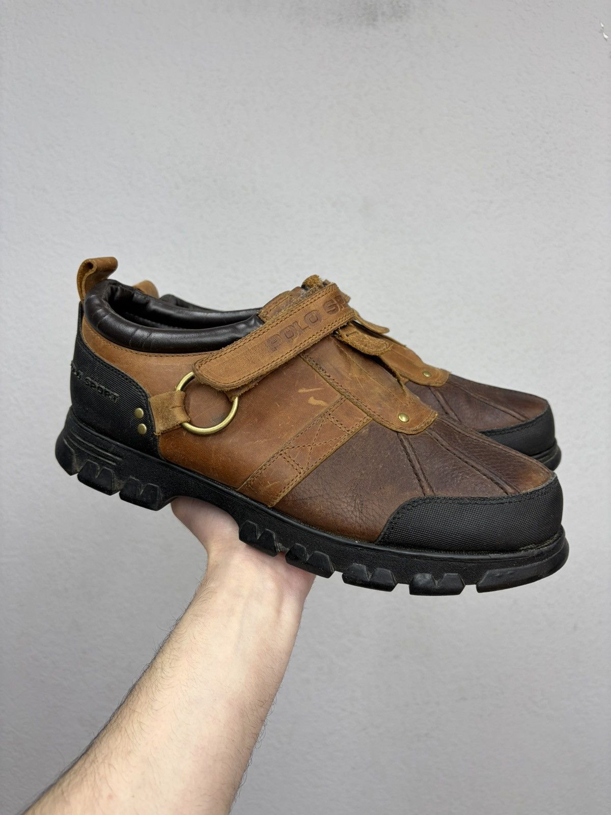 If Six Was Nine Vintage Italian AS 98 Rick Owens Style Leather Biker Boots Size US 12 / EU 45 - 2 Thumbnail