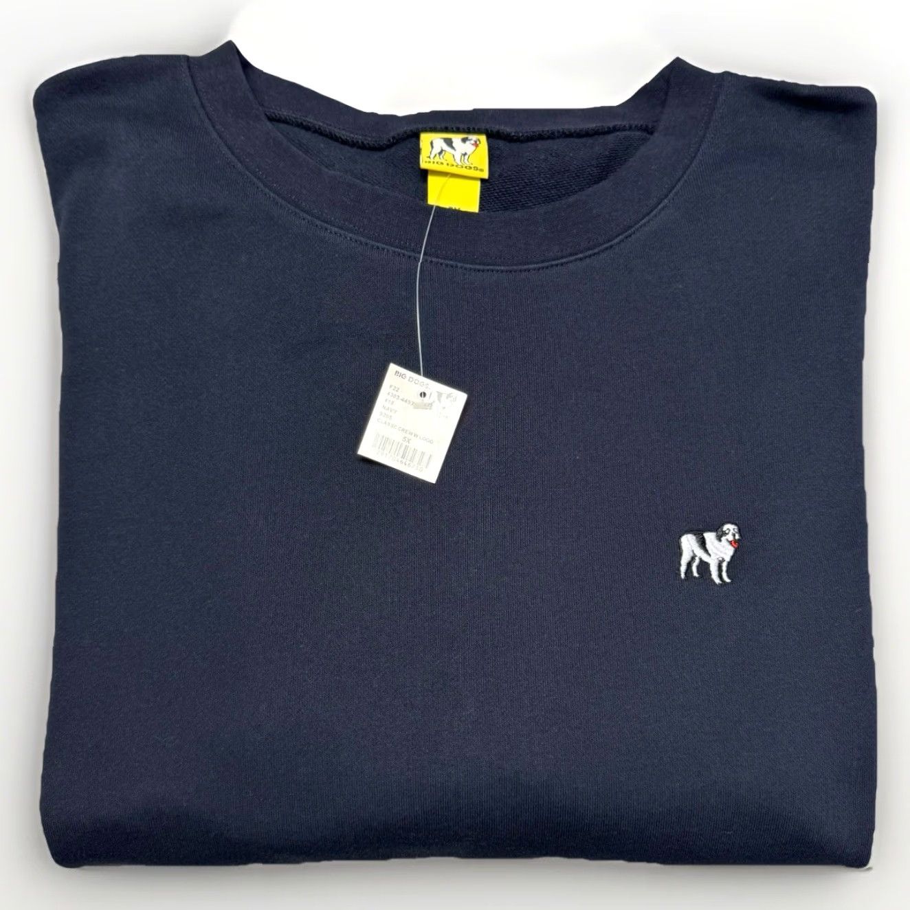 Big Dogs VINTAGE Big Dogs Sweatshirt Navy Blue 5XL Crewneck Pullover Embroidered Dog Mens Big & Tall Power 90s Size US XXL / EU 58 / 5 - 2 Thumbnail
