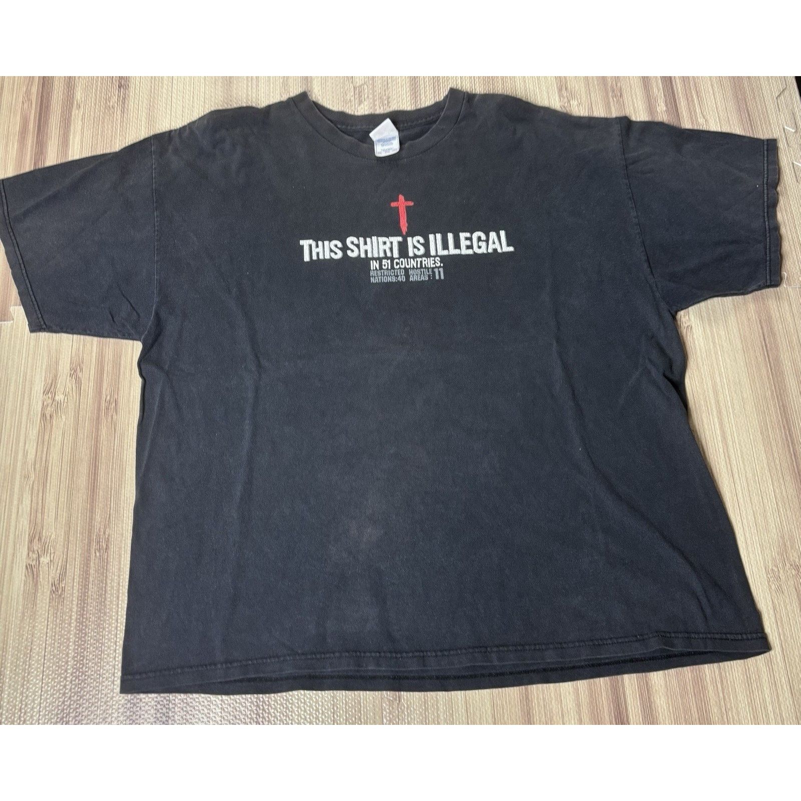 & Other Stories Jesus Shirt Illegal in 53 Countries Power of God Cross Shirt Size US XXL / EU 58 / 5 - 1 Thumbnail
