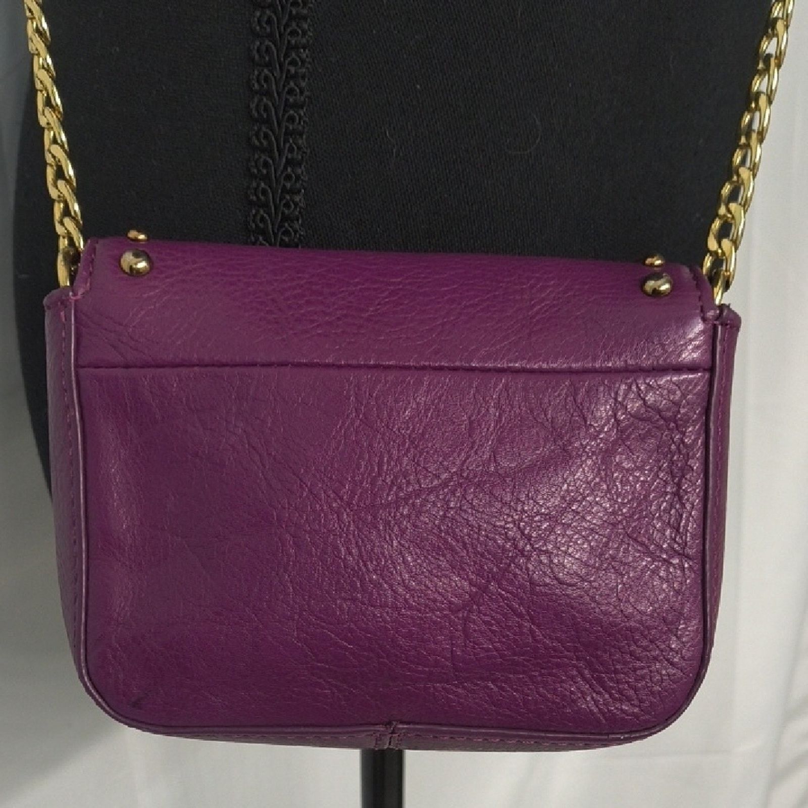 Juicy Couture Y2K Juicy Couture Purple Studded Leather Crossbody Bag Size ONE SIZE - 8 Thumbnail
