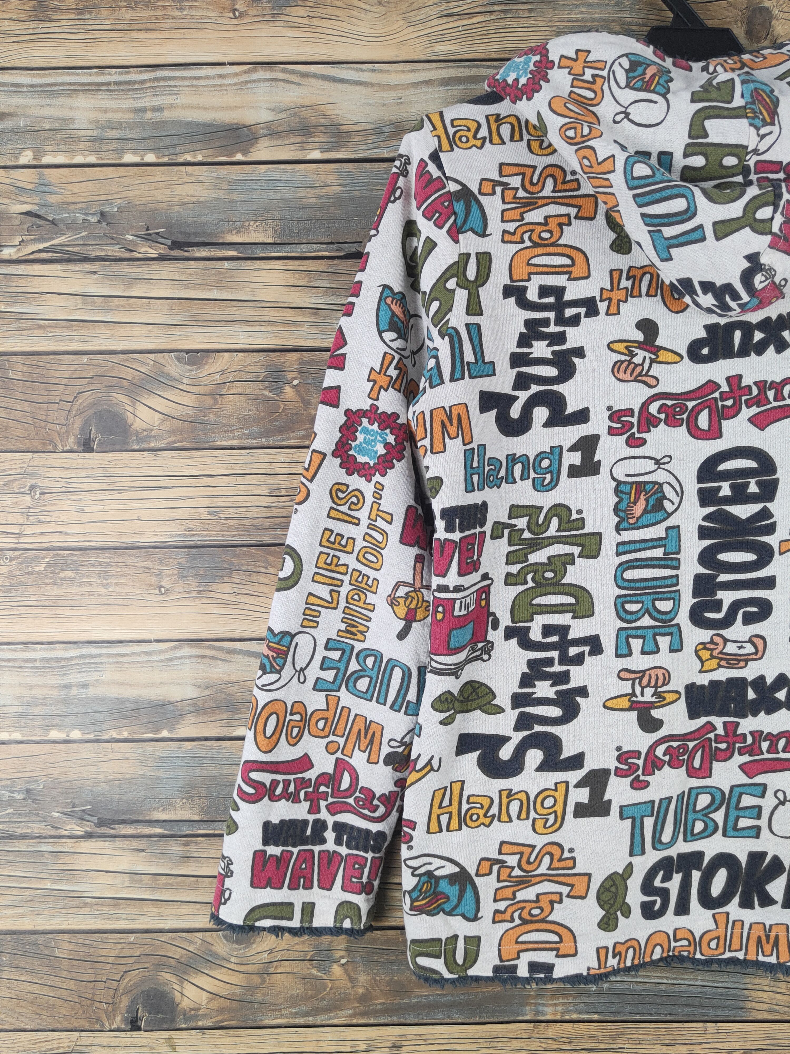 Japanese Brand × Vintage DL Japan Full print reversible Mix Hoodie Sweaters #782 Size S / US 4 / IT 40 - 8 Thumbnail