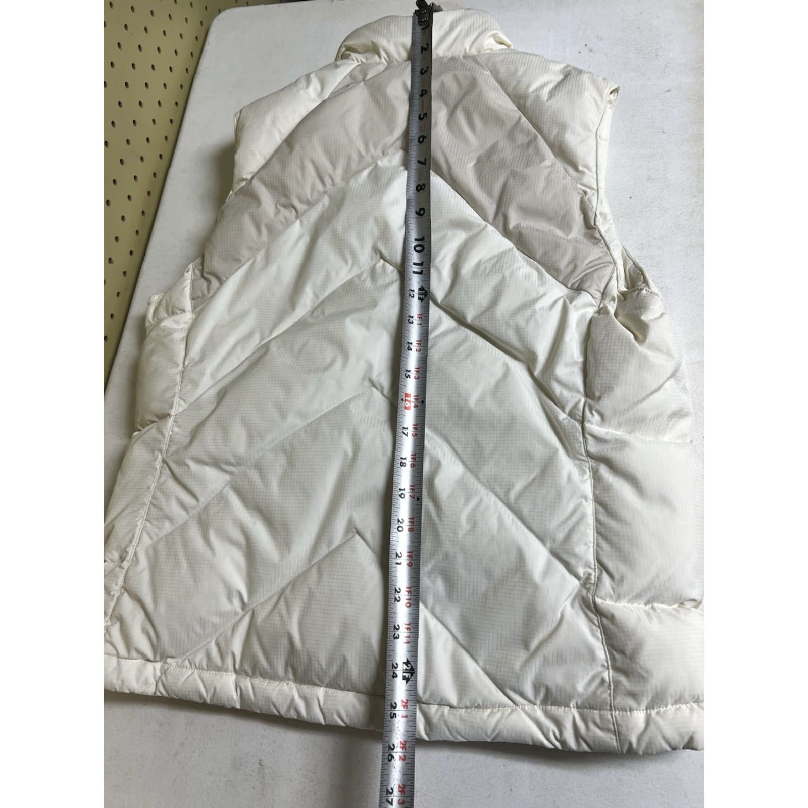 Lands' End Lands' End Down Puffer Vest Womens Size S Ivory Full Zip Size S / US 4 / IT 40 - 8 Thumbnail