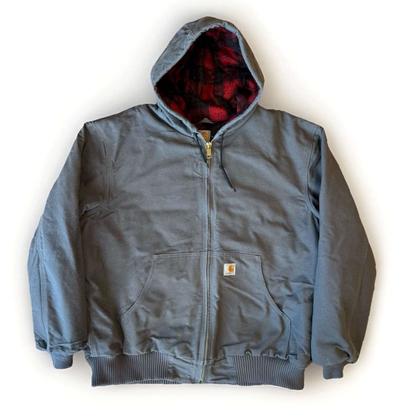 Carhartt VINTAGE Carhartt Huntsman Active Jacket XL Gray Plaid Lined Heavy Workwear Outerwear Size US XL / EU 56 / 4 - 2 Thumbnail