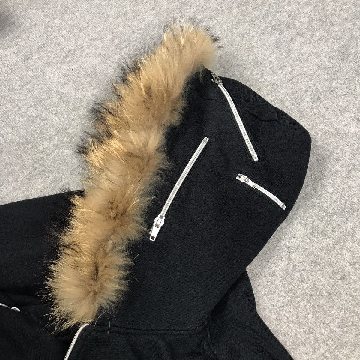 If Six Was Nine × Japanese Brand × Le Grande Bleu (L.G.B.) JAPANESE SEMANTIC DESIGN MULTI ZIPPER FUR HOODIES JACKET Size US L / EU 52-54 / 3 - 9 Thumbnail