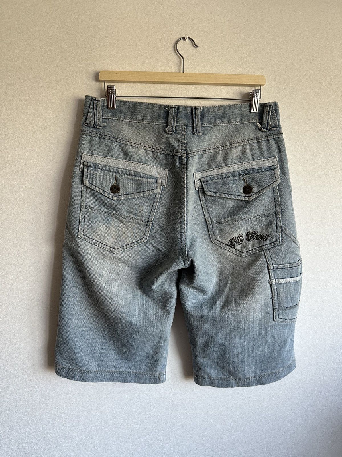 No Fear × Vintage No Fear cool denim short swag streetwear vintage y2k drip Size US 32 / EU 48 - 2 Thumbnail