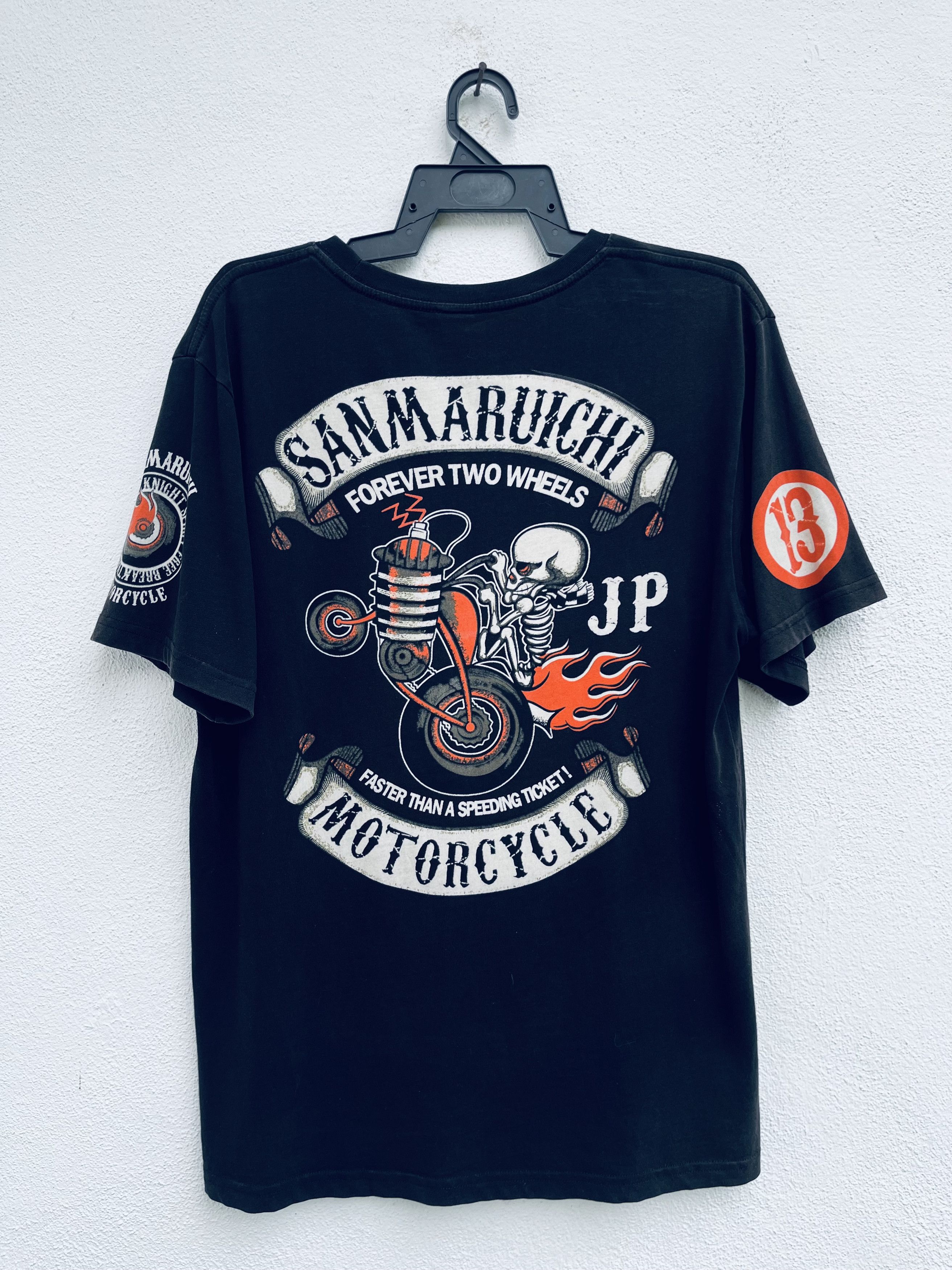Japanese Brand × Vintage Vintage Sanmaruichi Motorcycle Japanese Fashion Style Shirt Size US L / EU 52-54 / 3 - 1 Thumbnail