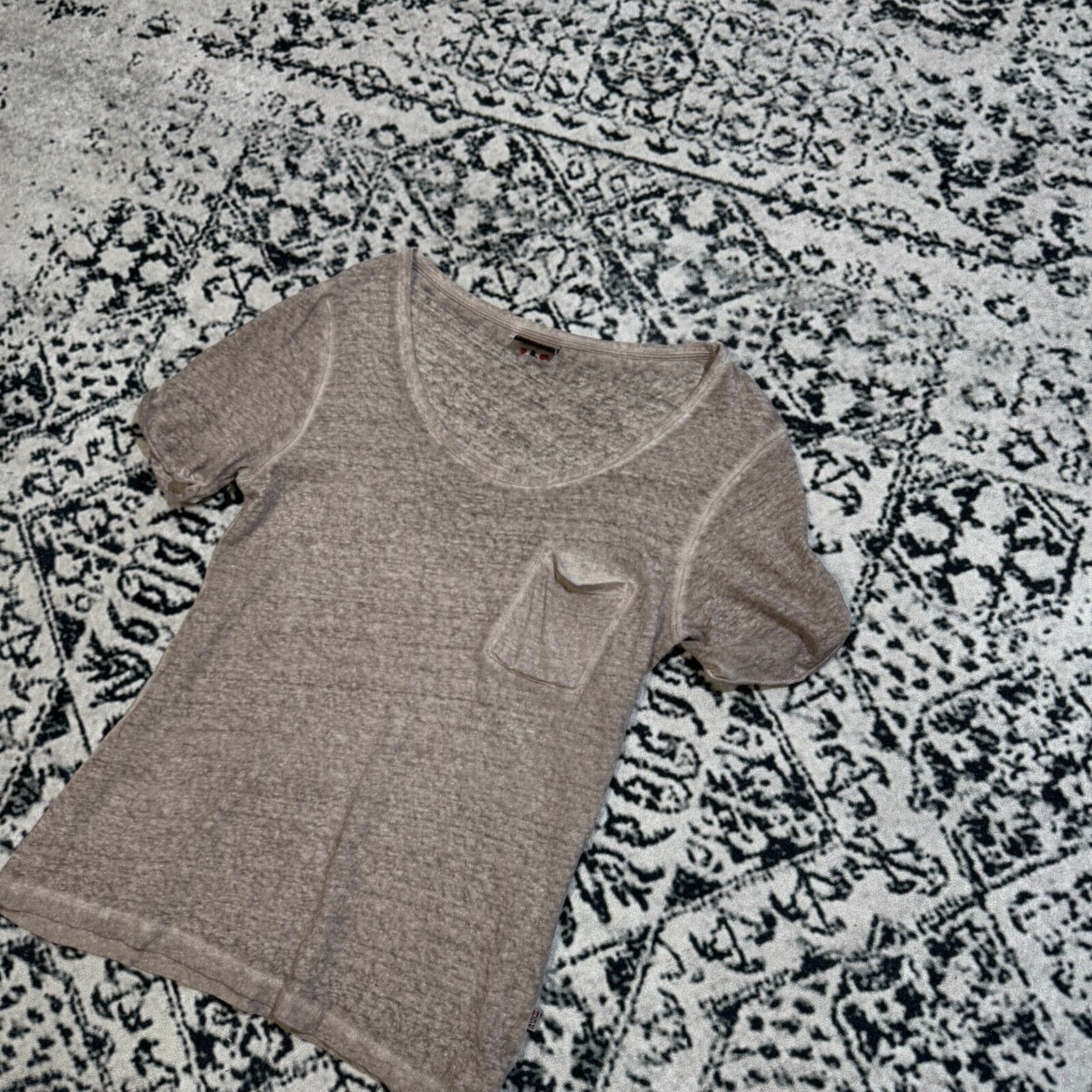 Napapijri × Vintage Napapijri Women's Gray Cotton T-Shirt Size S Y2K 90s Size US S / EU 44-46 / 1 - 2 Thumbnail