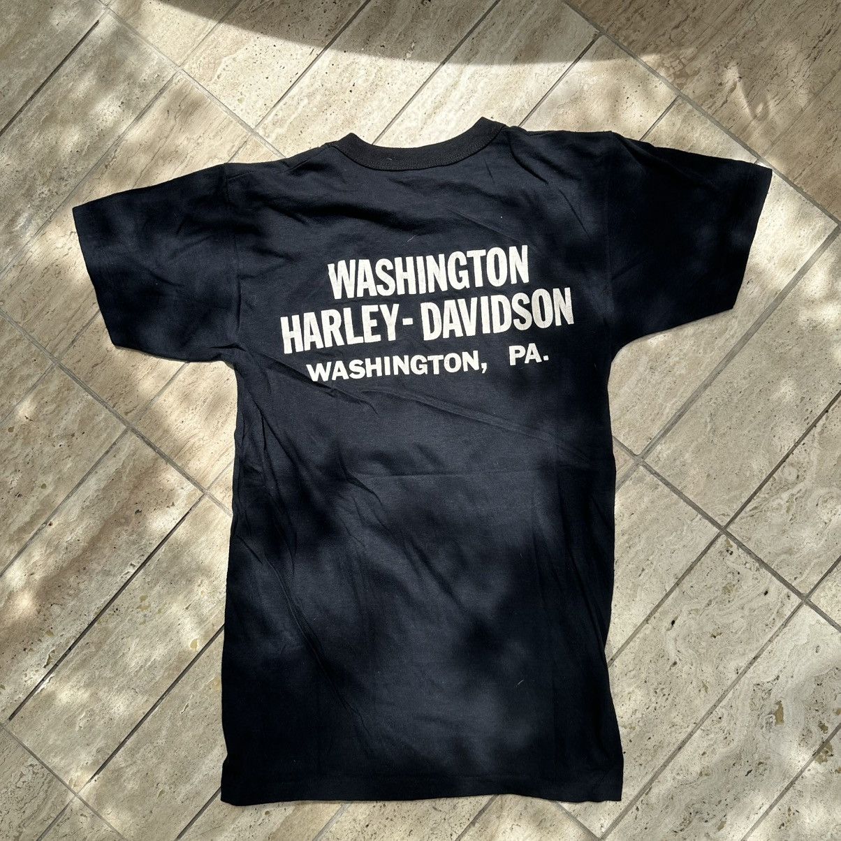 Harley Davidson × Vintage Vintage Harley Davidson Motorcycle T-Shirt Size US M / EU 48-50 / 2 - 5 Thumbnail