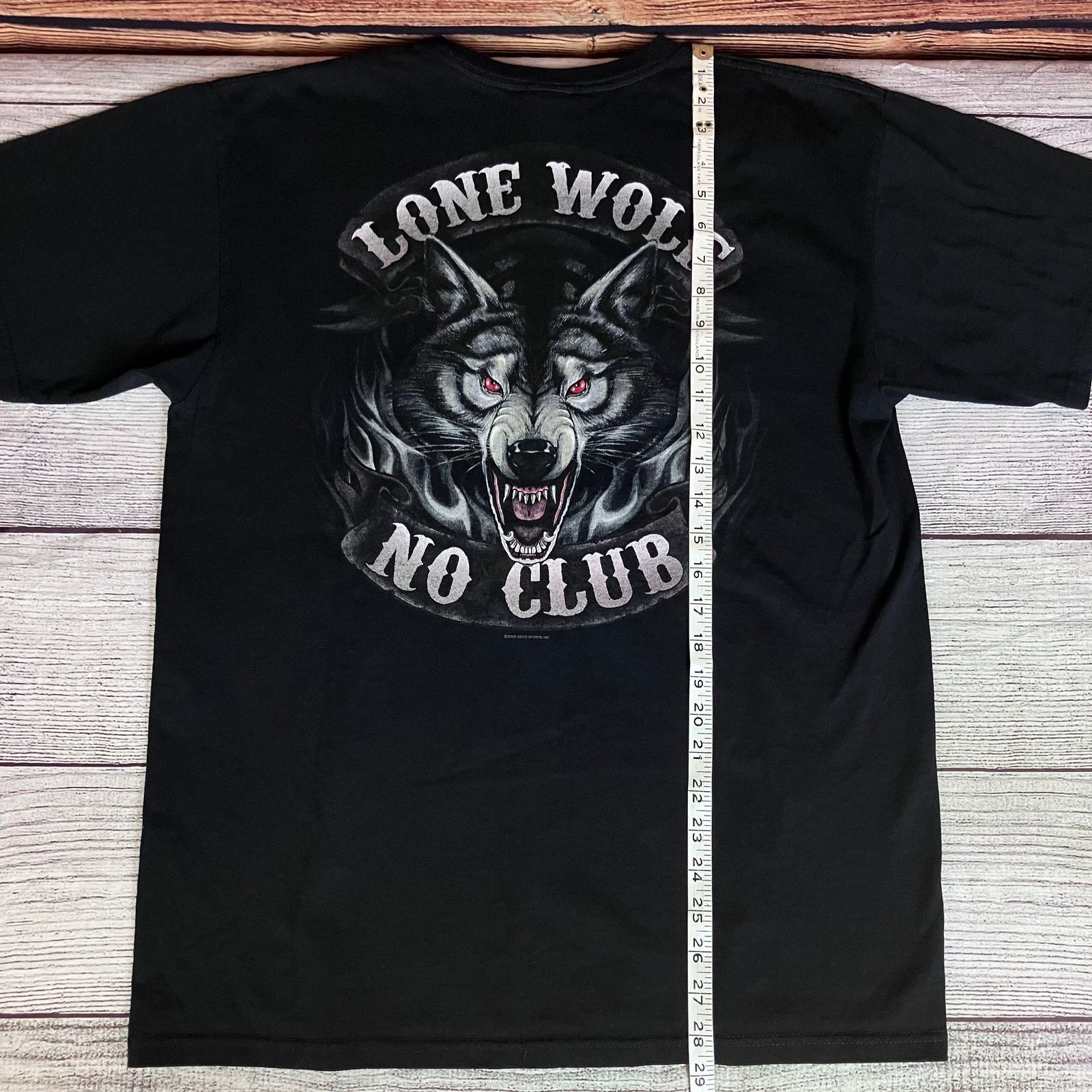 Vintage 2009 Lone Wolf "No Club" Double Sided T-shirt Size US L / EU 52-54 / 3 - 7 Thumbnail