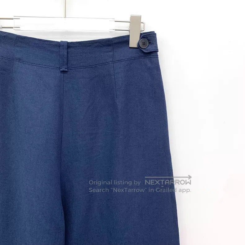 Loro Piana Loro Piana Dark Blue Linen Casual Trousers Size 27" / US 4 / IT 40 - 3 Thumbnail