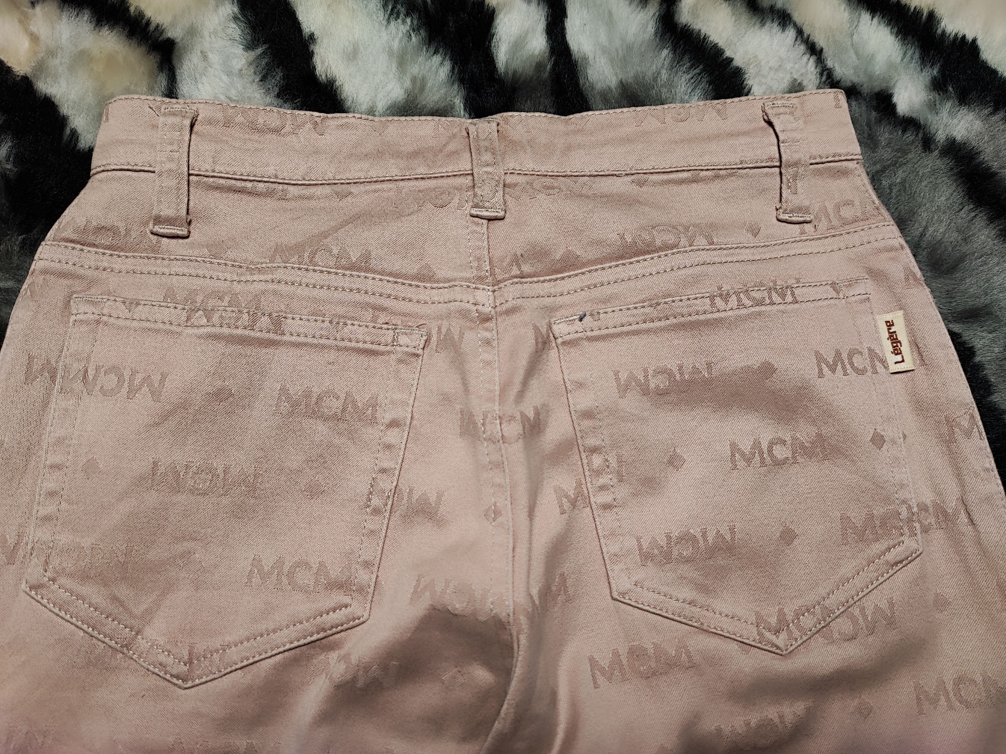 Jean × MCM MCM Jeans Rose Gold Fully Monogram Size 24" / US 00 / IT 34 - 9 Thumbnail