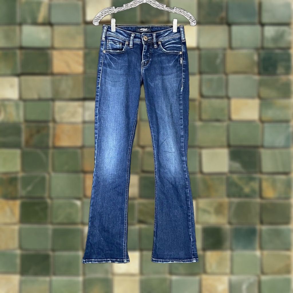 Silver Jeans Co. SILVER JEANS Avery Slim Bootcut Blue Jeans Women’s 25 Size 42" / US 20 - 1 Thumbnail